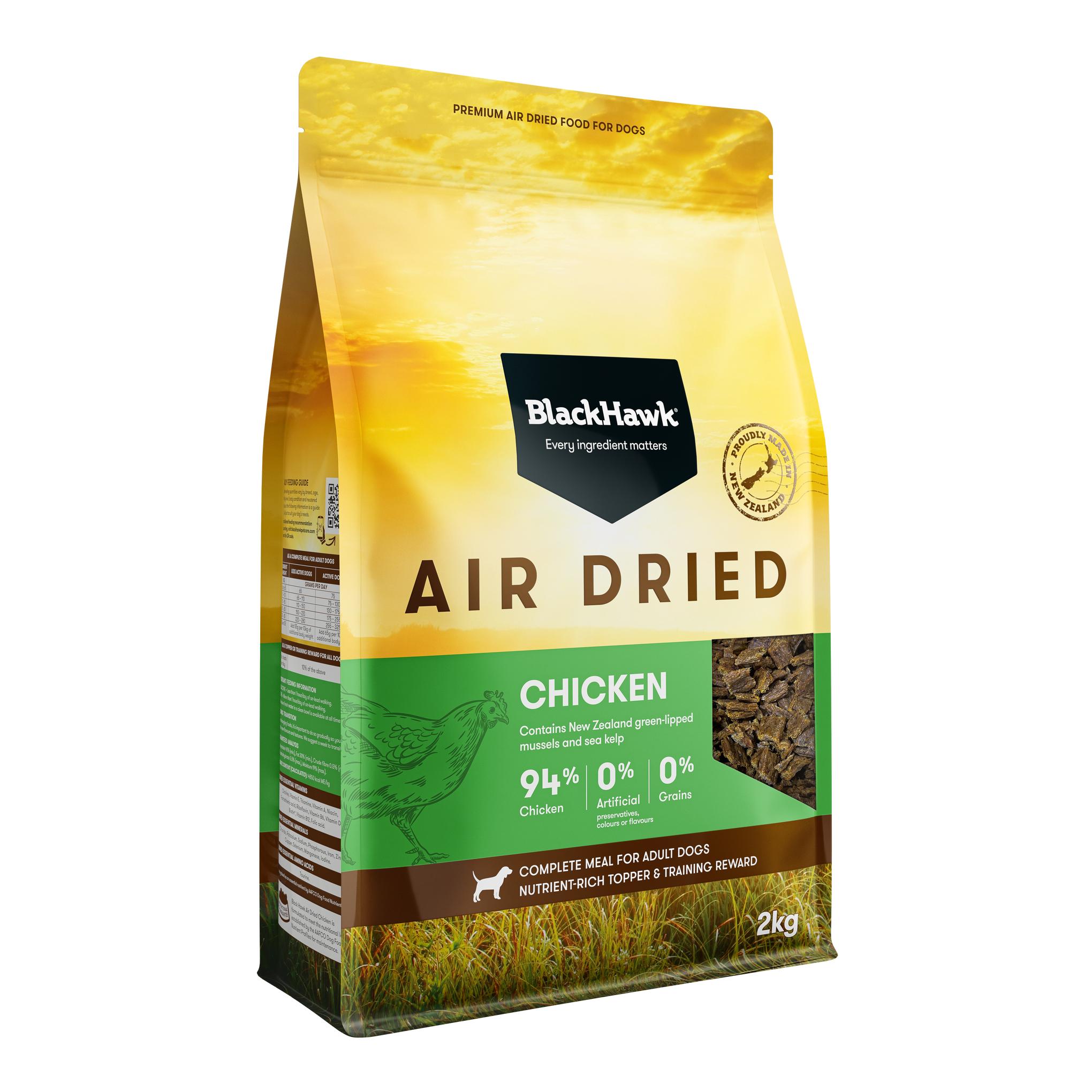 Black Hawk Air Dried Chicken Dry Dog Food