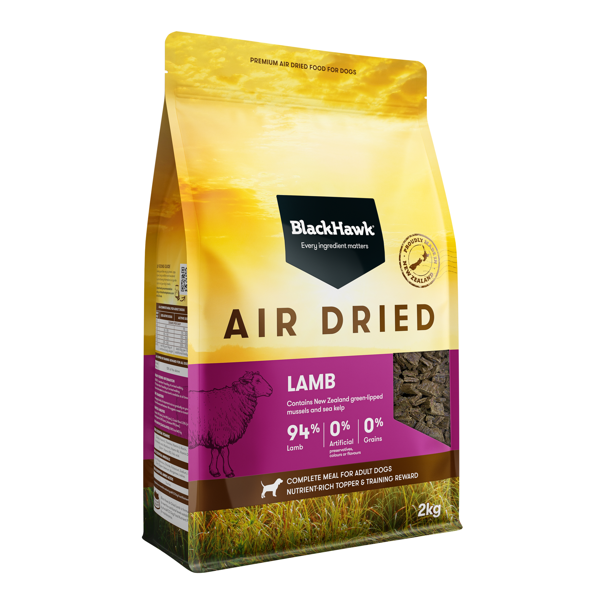 Black Hawk Air Dried Lamb Dry Dog Food
