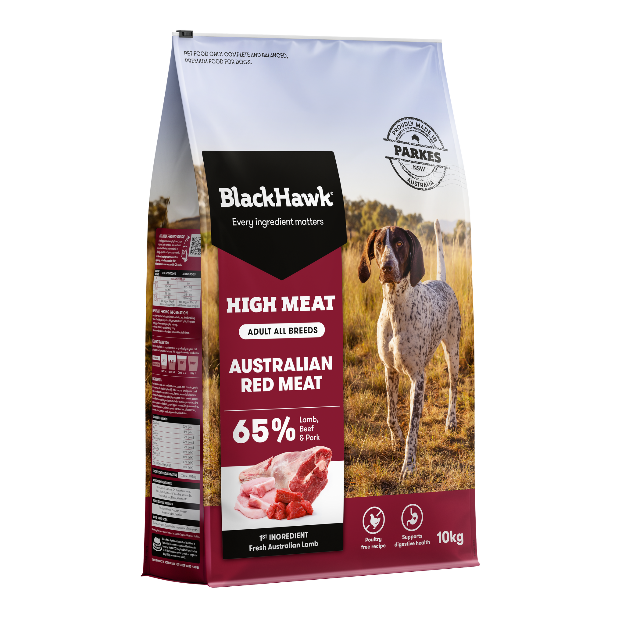 Black Hawk High Meat Australian Red Meat Recipe Dry Dog Food