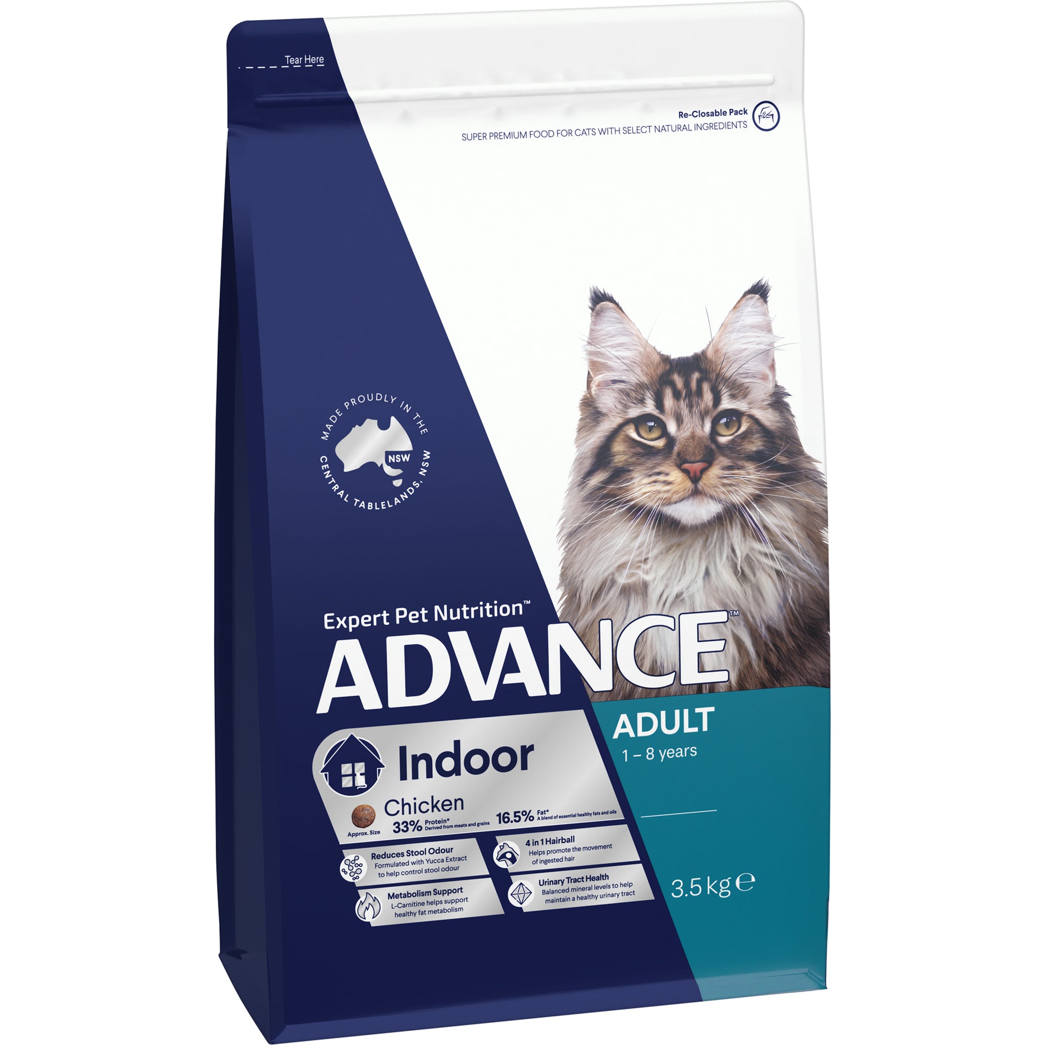 Advance Indoor Chicken Adult Dry Cat Food