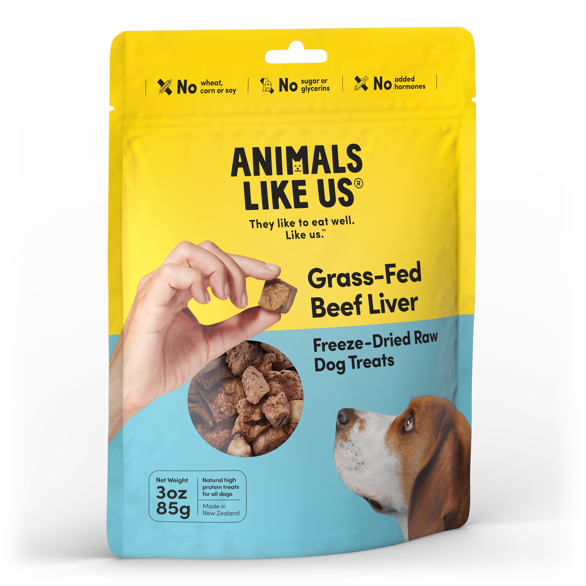 Animals Like Us Grass-Fed Beef Liver Freeze-Dried Raw Dog Treats 85g