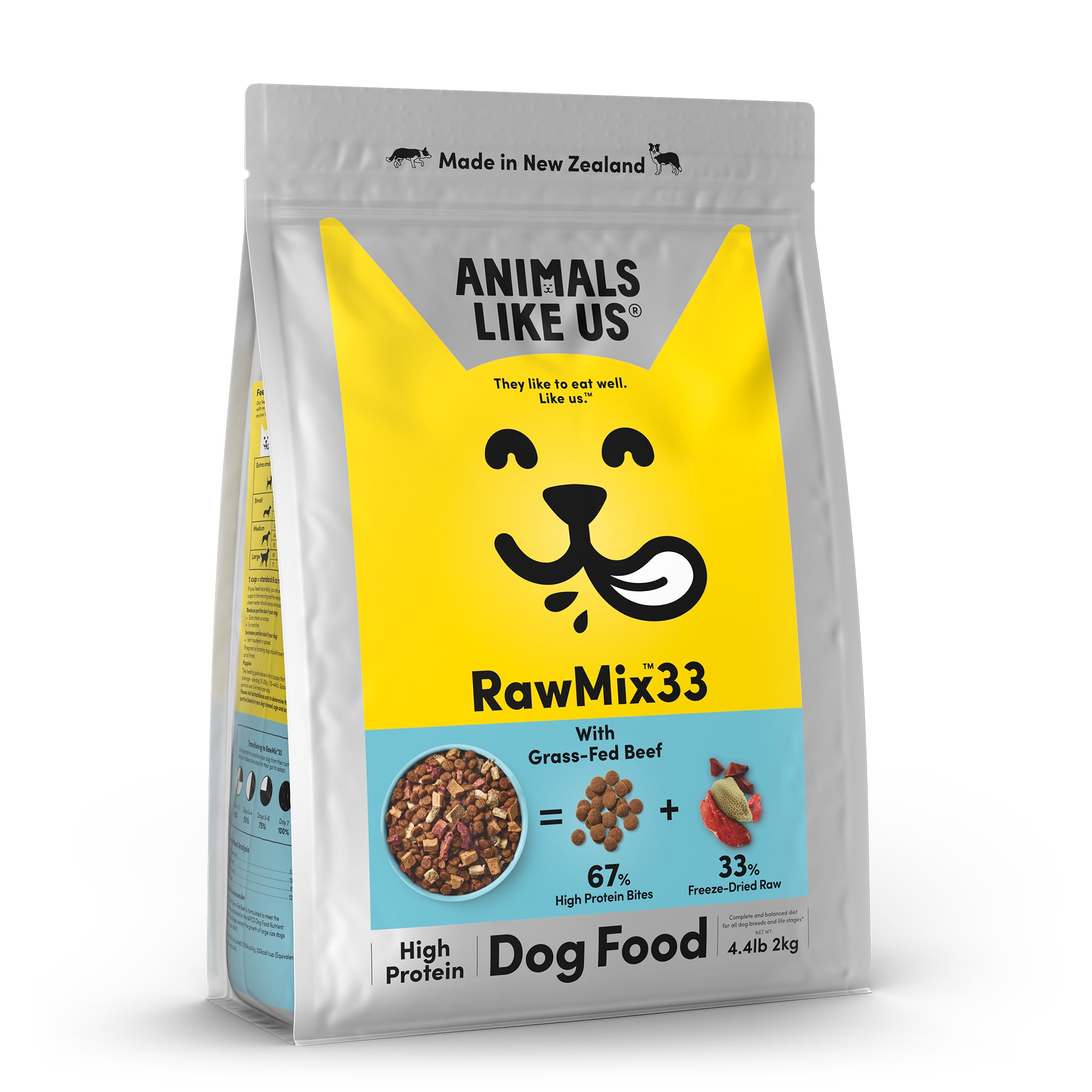 Animals Like Us RawMix33 with Grass-Fed Beef Dog Food 2kg