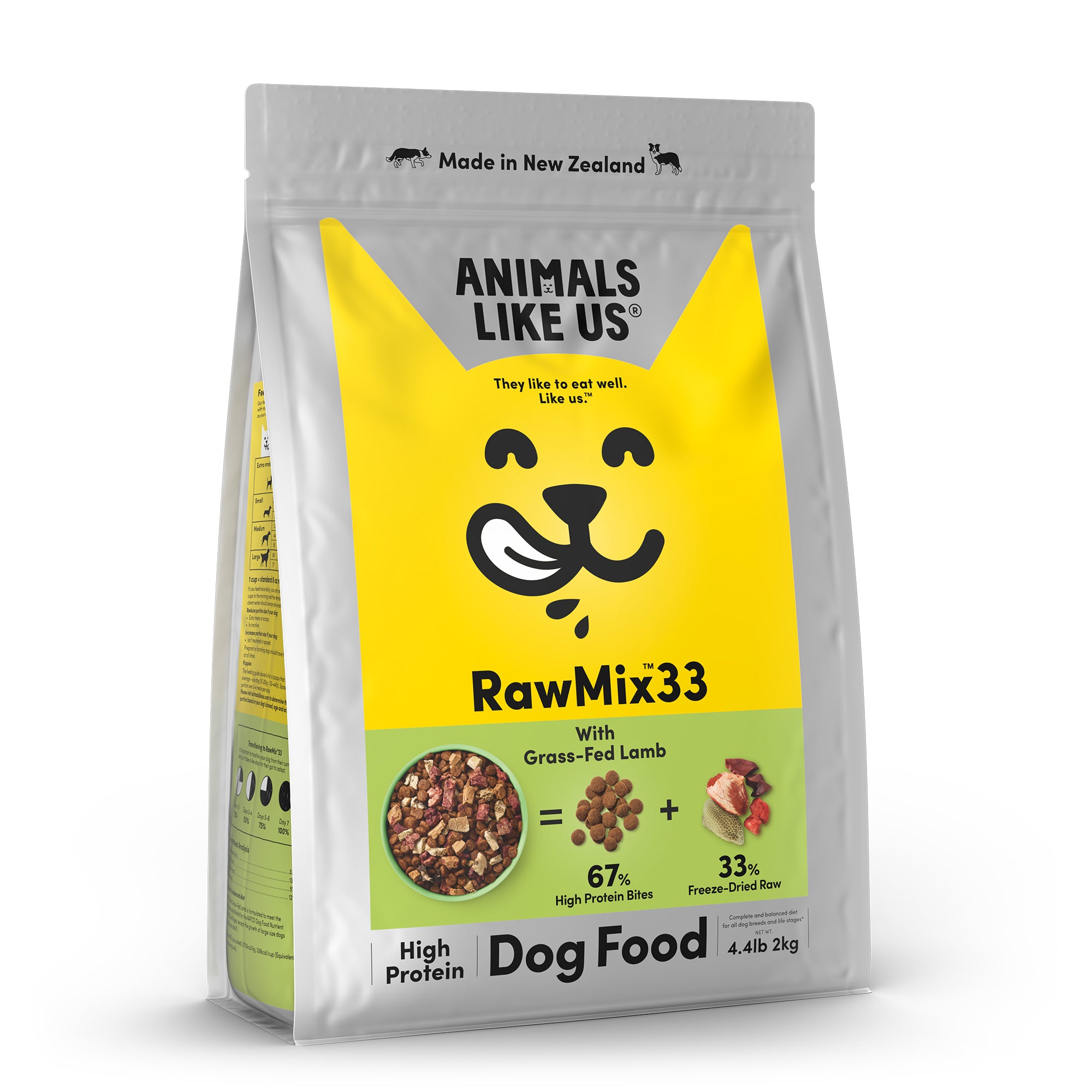 Animals Like Us RawMix33 with Grass-Fed Lamb Dog Food 2kg