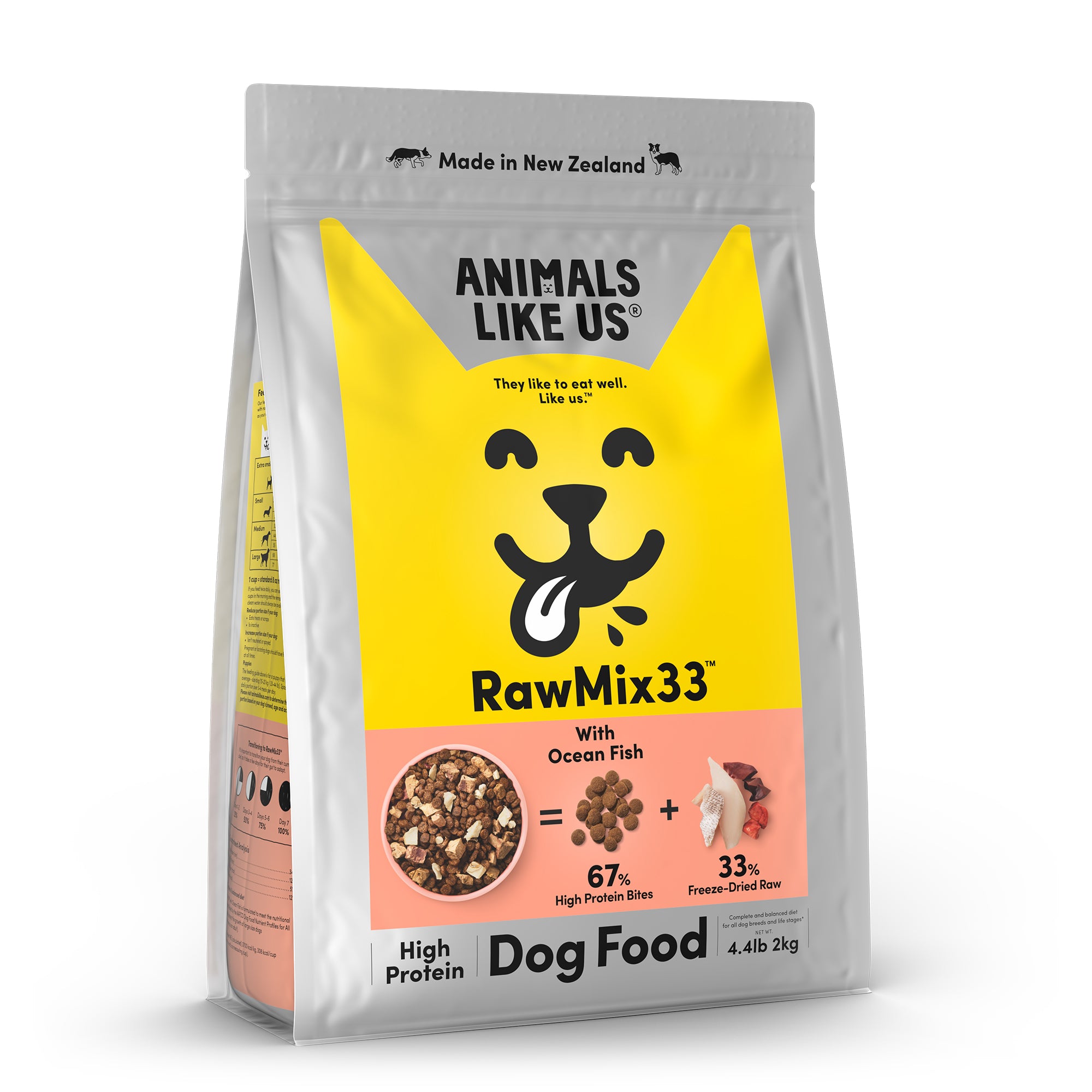 Animals Like Us RawMix33 with Ocean Fish Dog Food 2kg