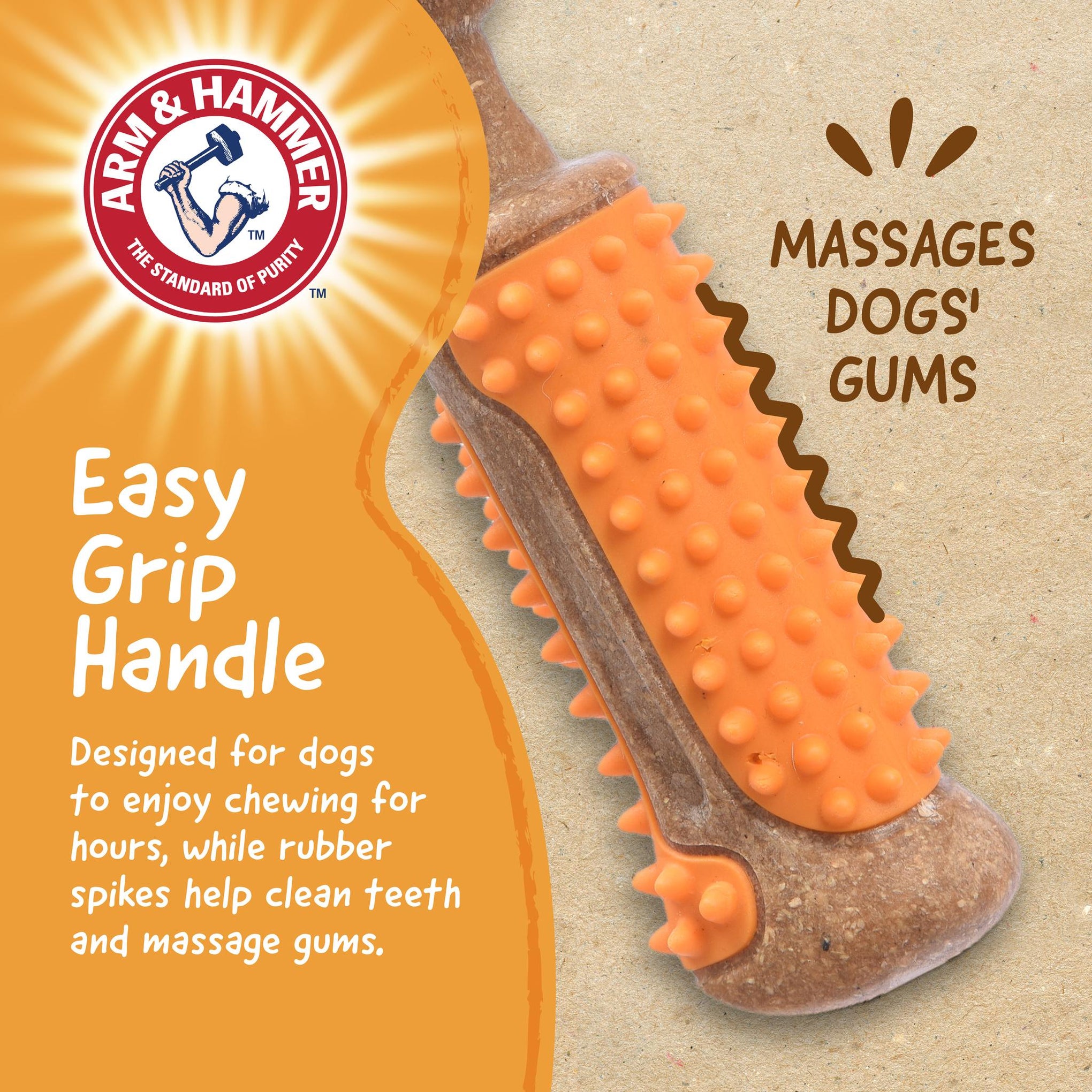 Arm and Hammer Wood Mix Hammer Dog Toy