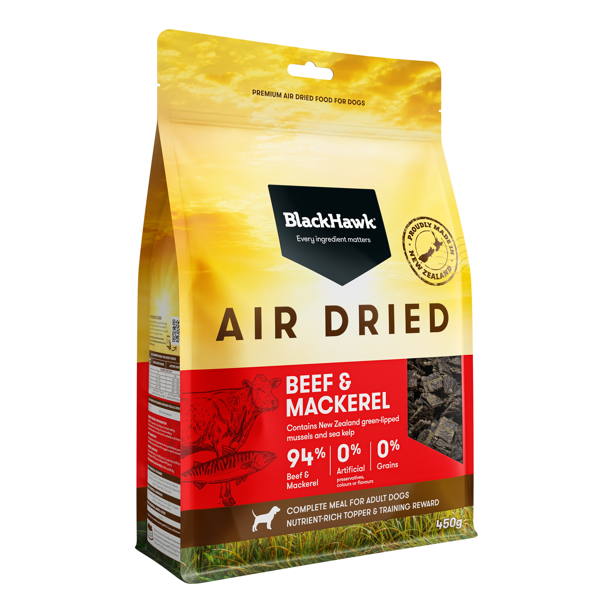 Black Hawk Air Dried Beef and Mackerel Dry Dog Food