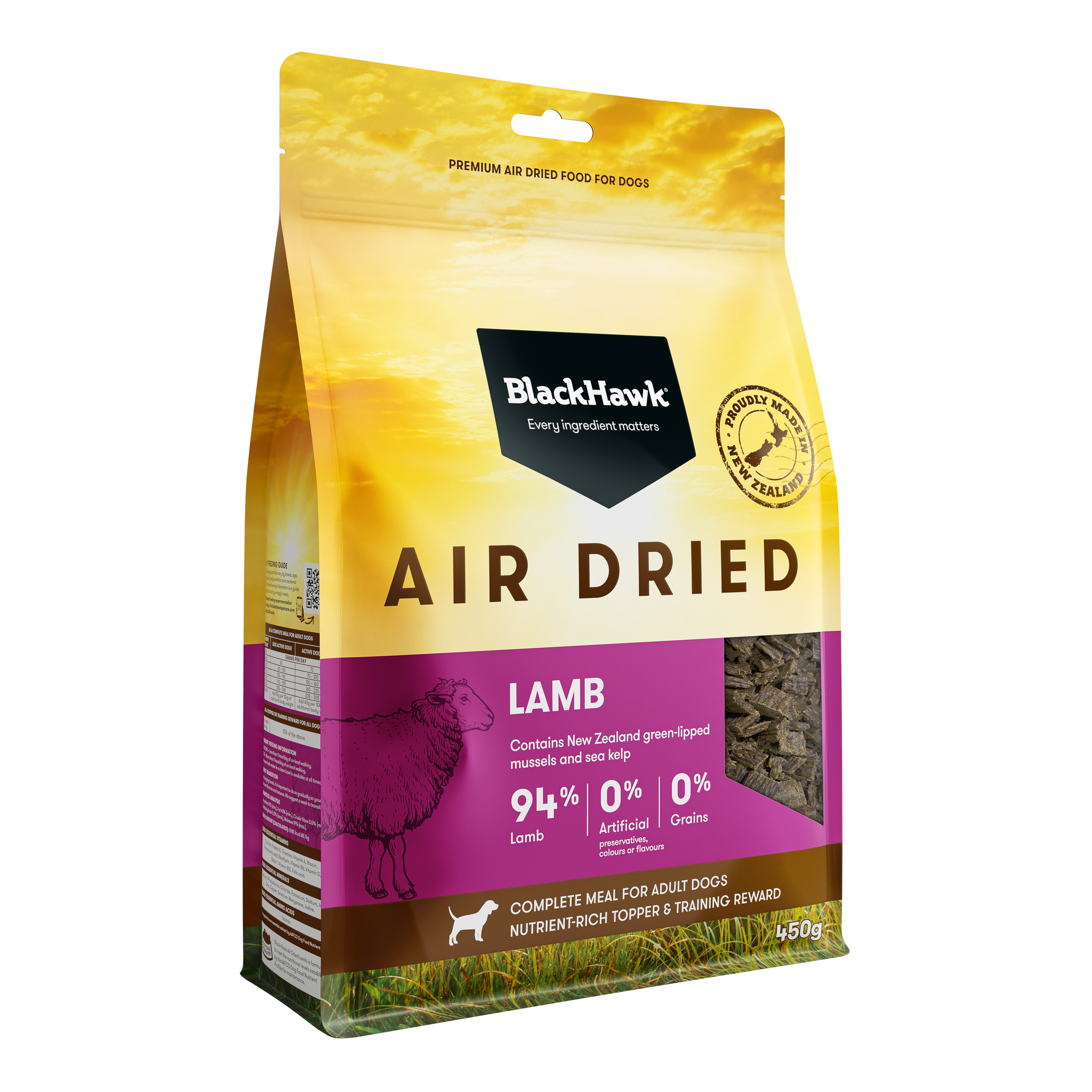 Black Hawk Air Dried Lamb Dry Dog Food