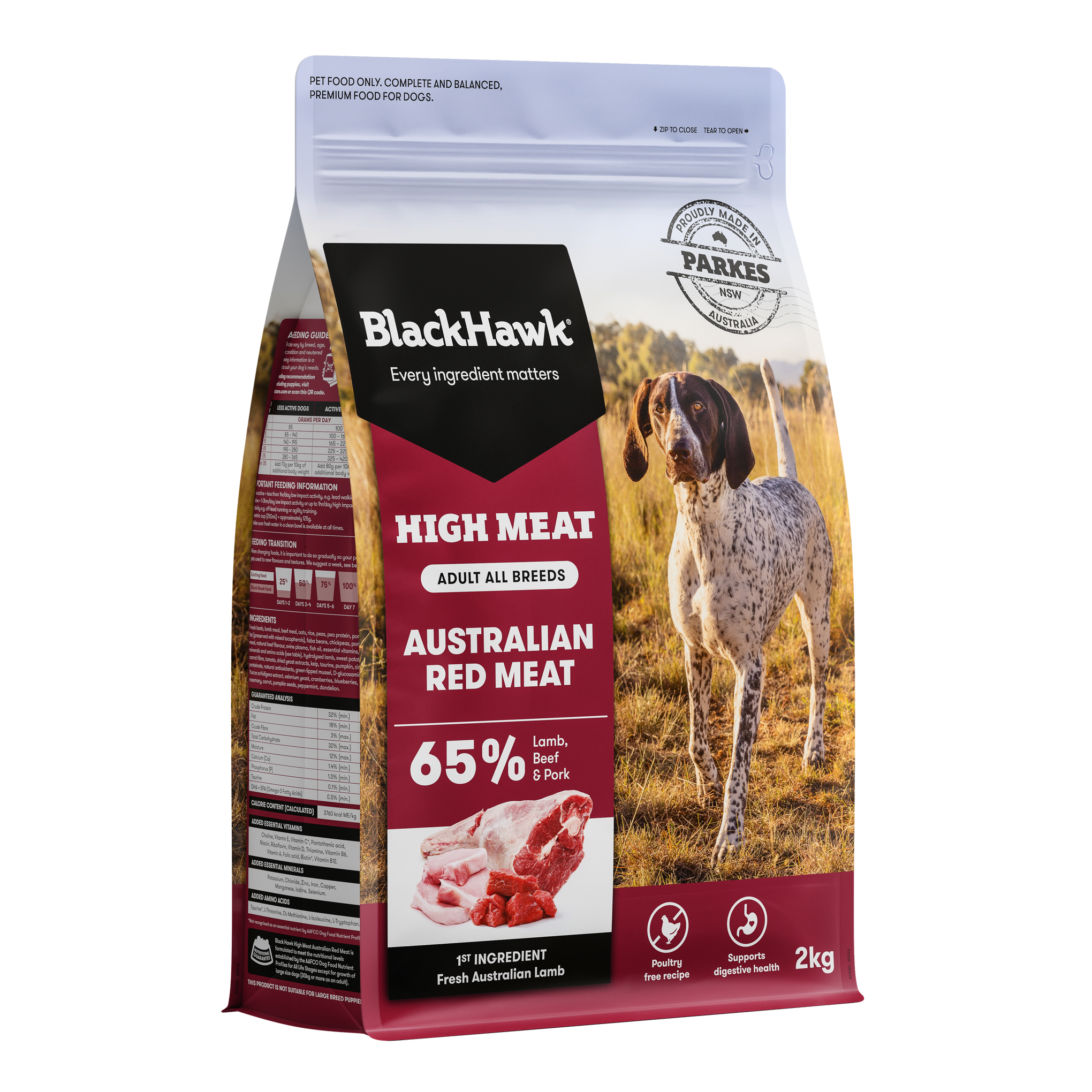Black Hawk High Meat Australian Red Meat Recipe Dry Dog Food