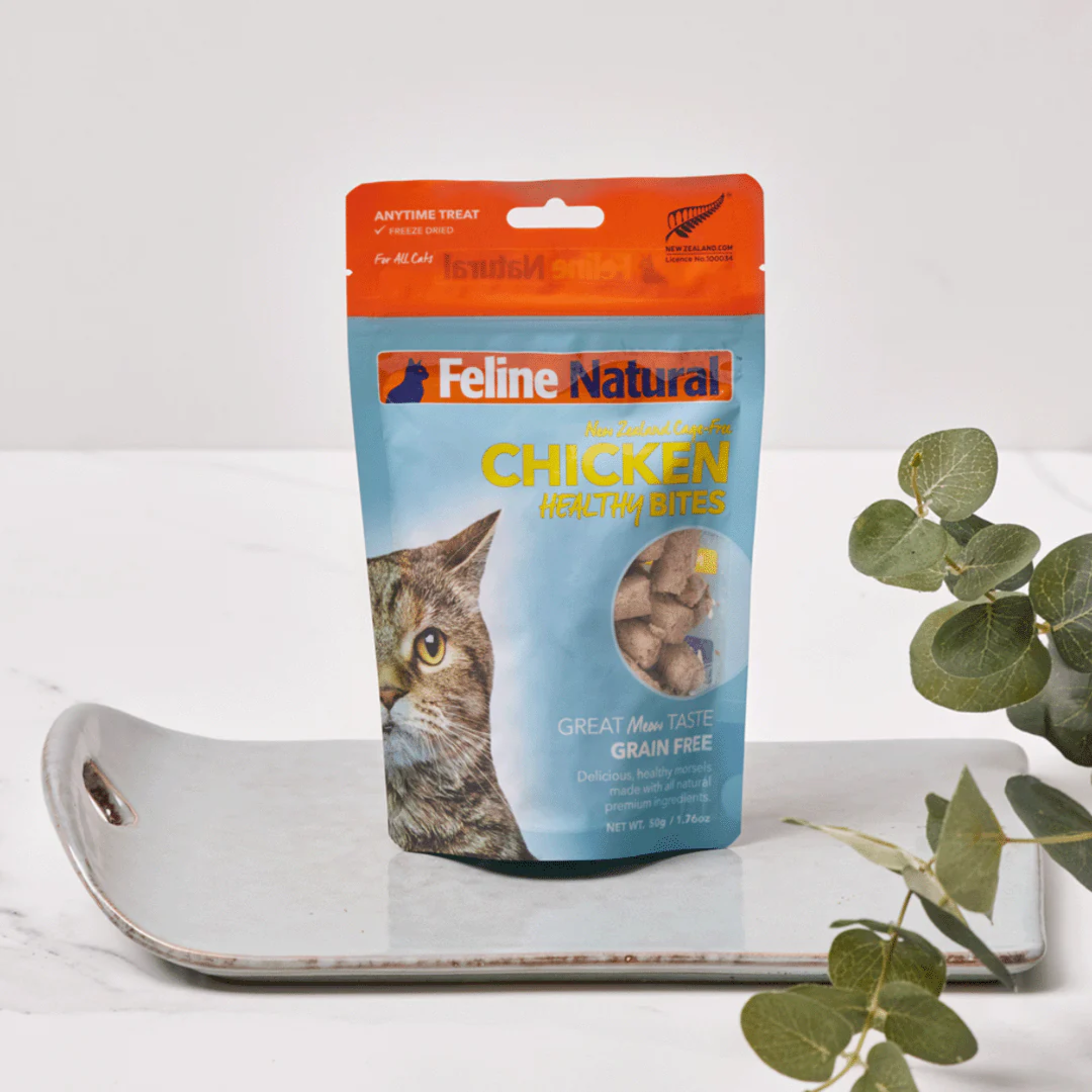 Feline Natural Grain Free Freeze Dried Cat Treats Chicken 50g