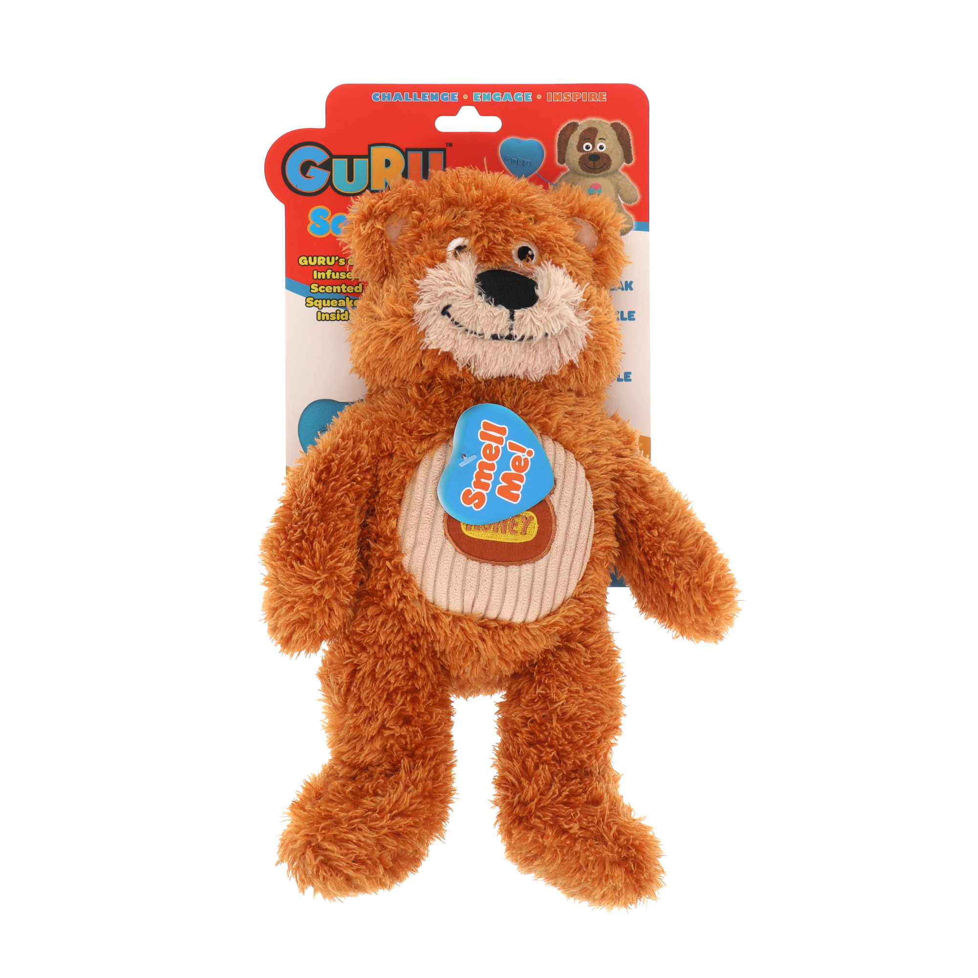 GURU Soft Scents Bear Honey Dog Toy Medium