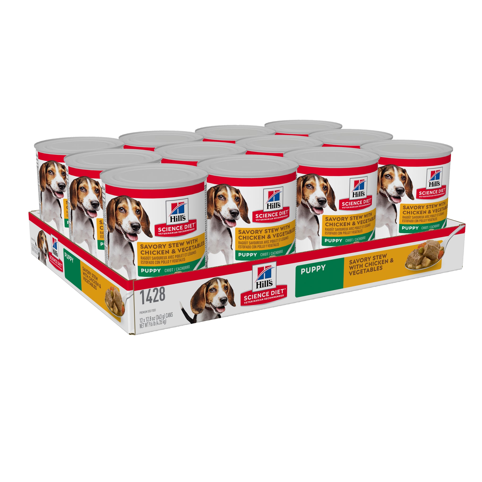 Hill's Science Diet Puppy Savory Stew Chicken & Veg Canned Dog Food 363g x 12