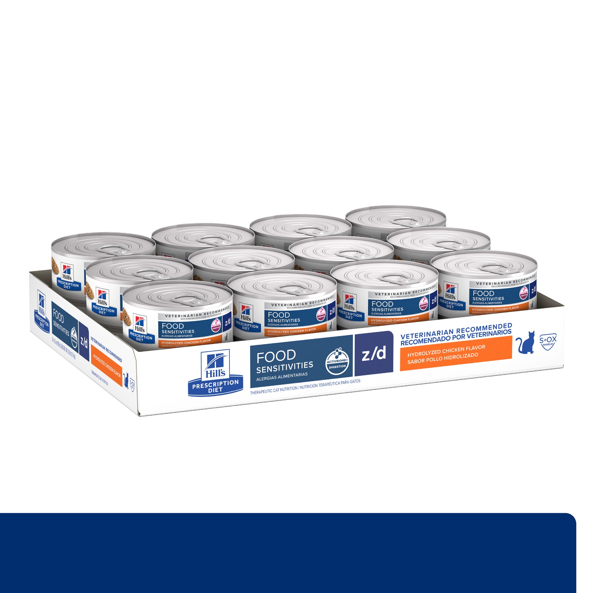Hill's Prescription Diet z/d Skin/Food Sensitivities Canned Cat Food 156g x 24