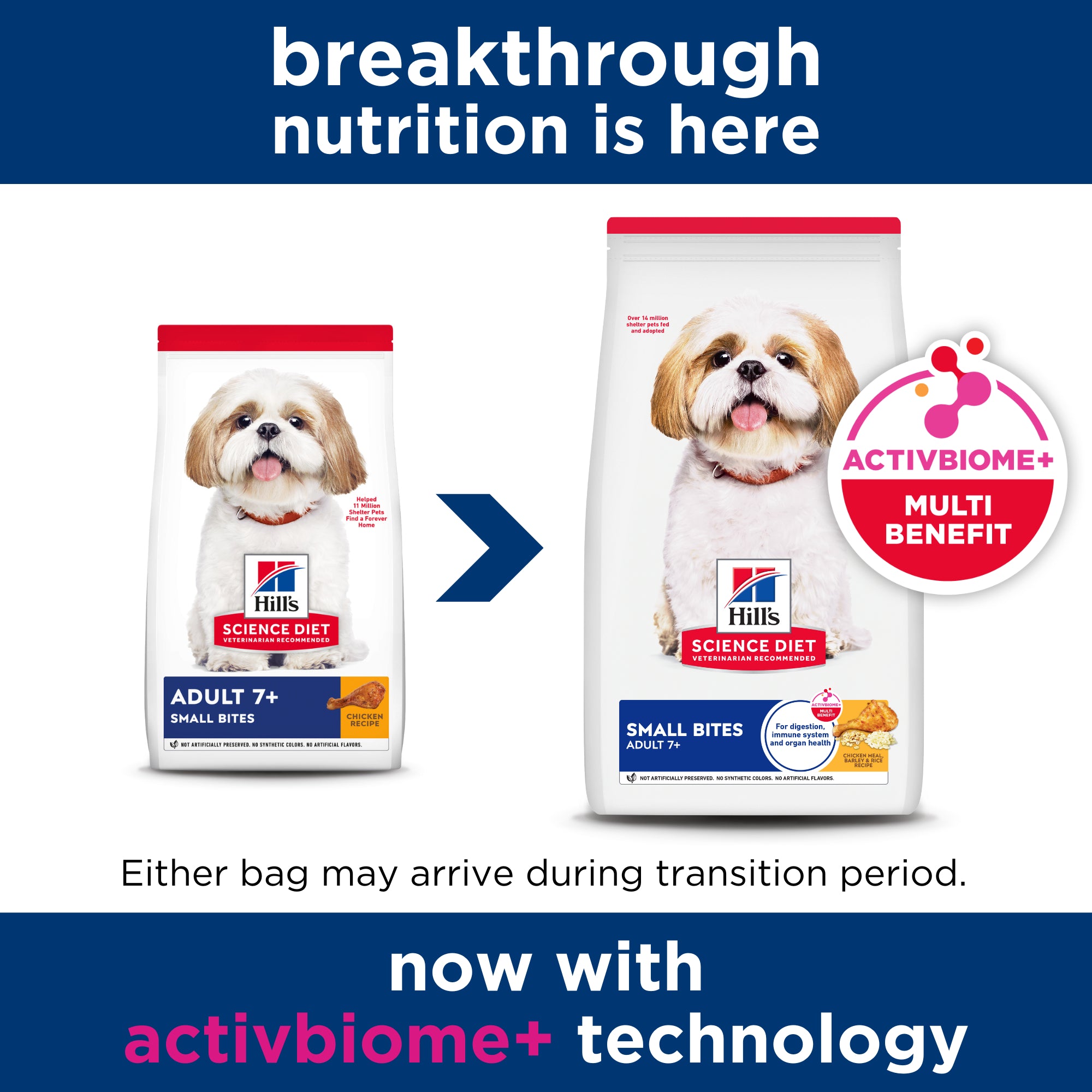 Hill's Science Diet Adult 7+ Small Bites Dry Dog Food 2kg
