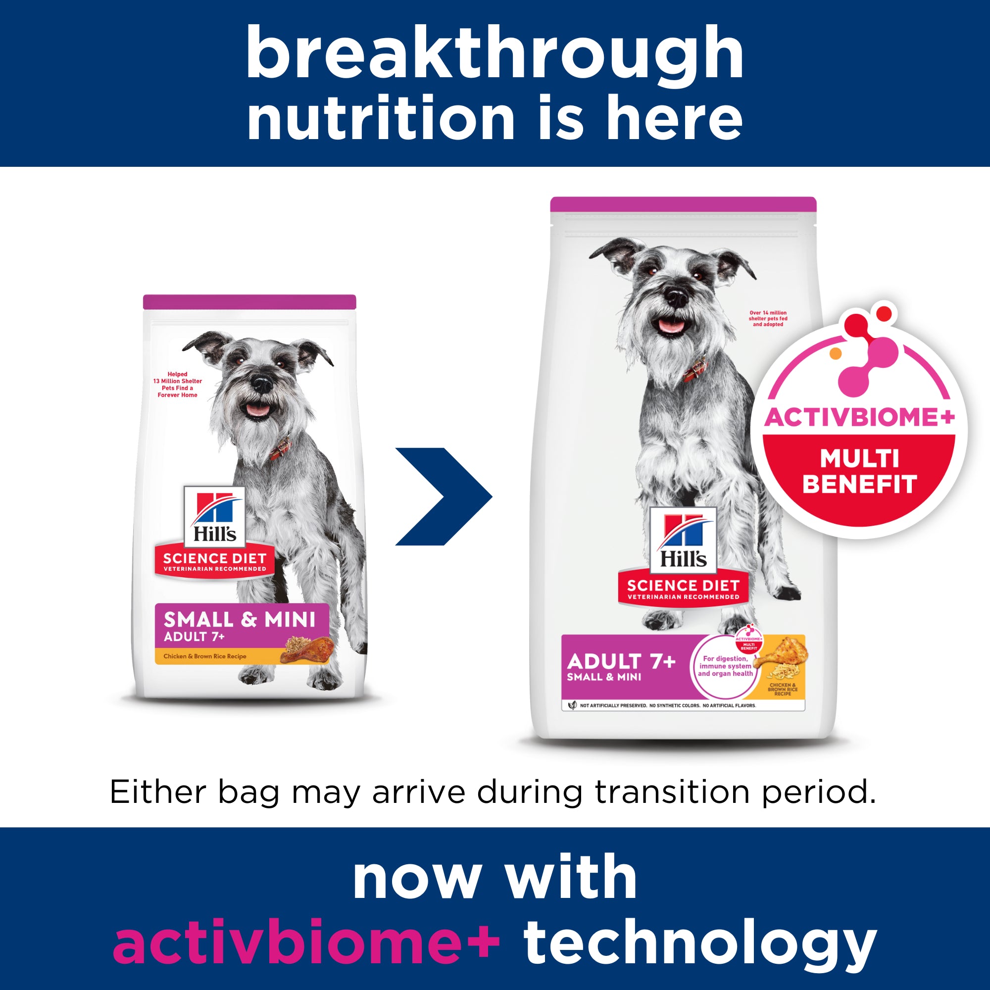 Hill's Science Diet Adult 7+ Small and Mini Senior Dry Dog Food 1.5kg