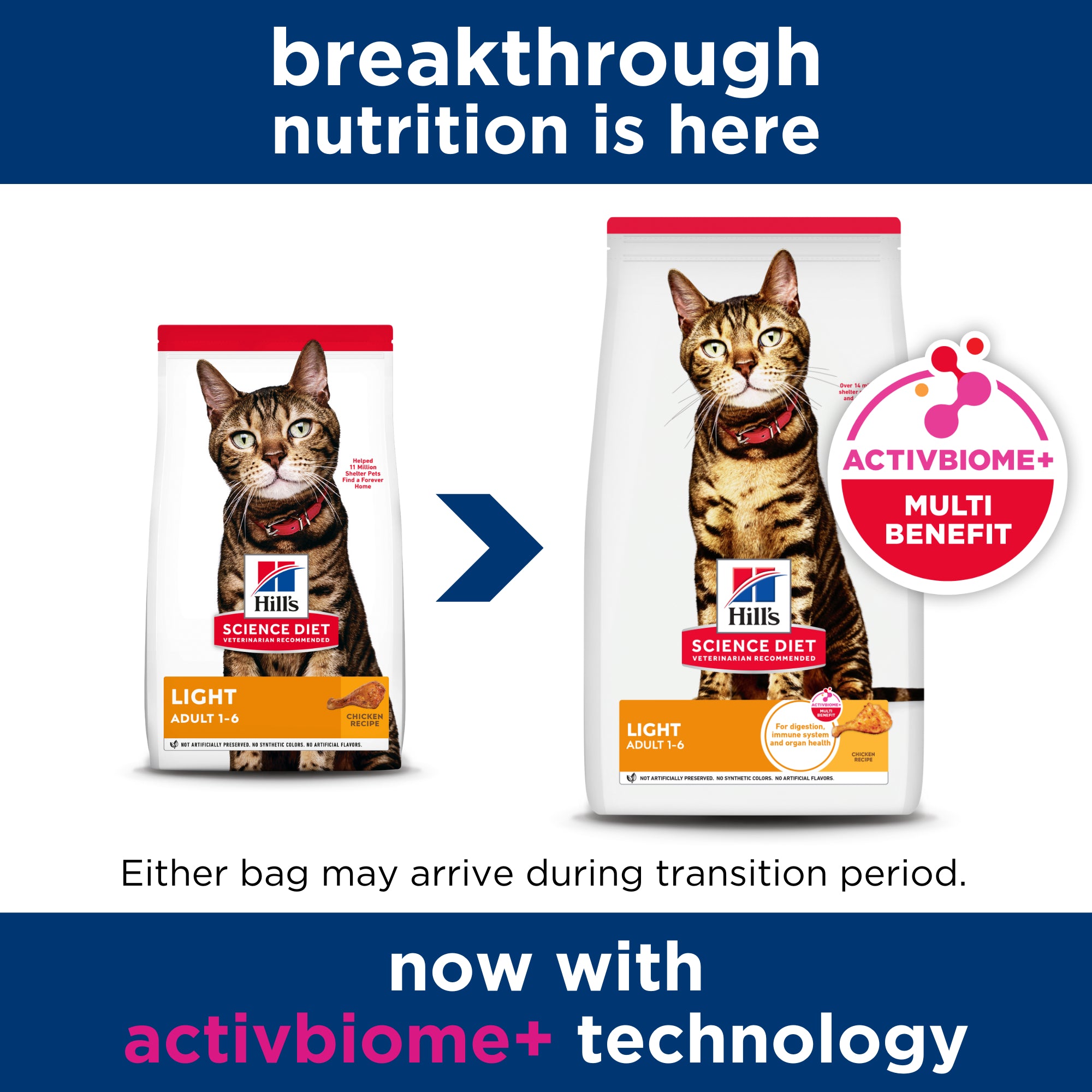 Hill's Science Diet Adult Light Dry Cat Food 3.5kg