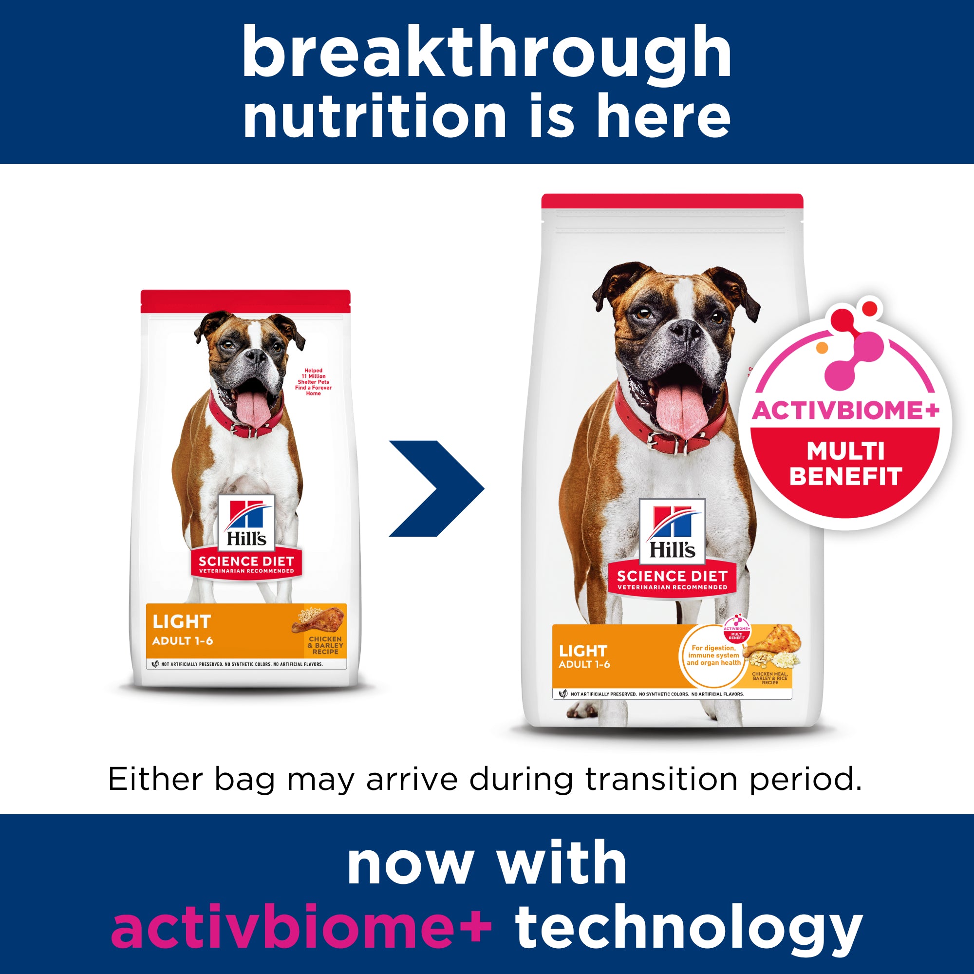 Hill's Science Diet Adult Light Dry Dog Food 12kg