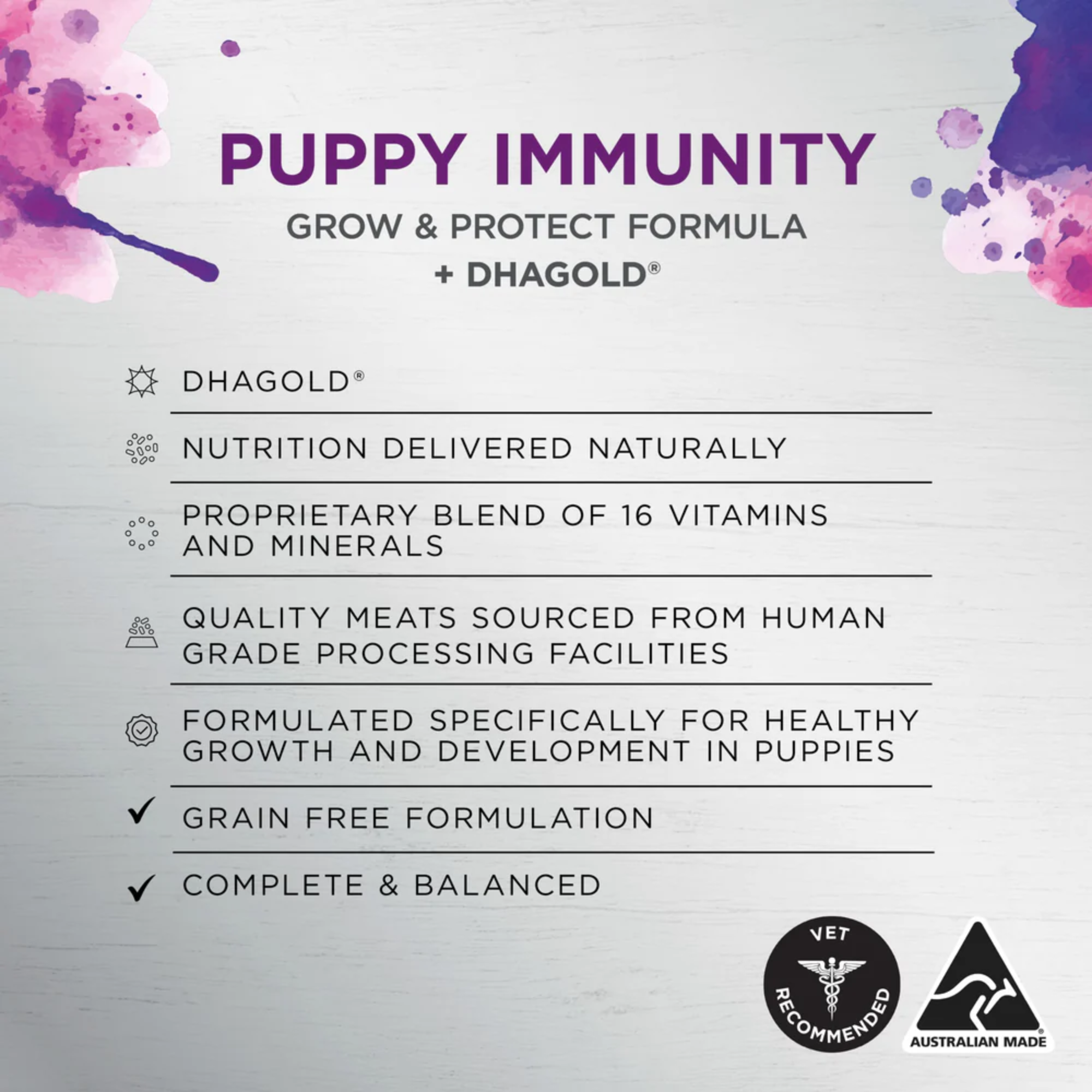 Ivory Coat Inspired By Raw Immunity Chicken Wet Puppy Food 100g x 9