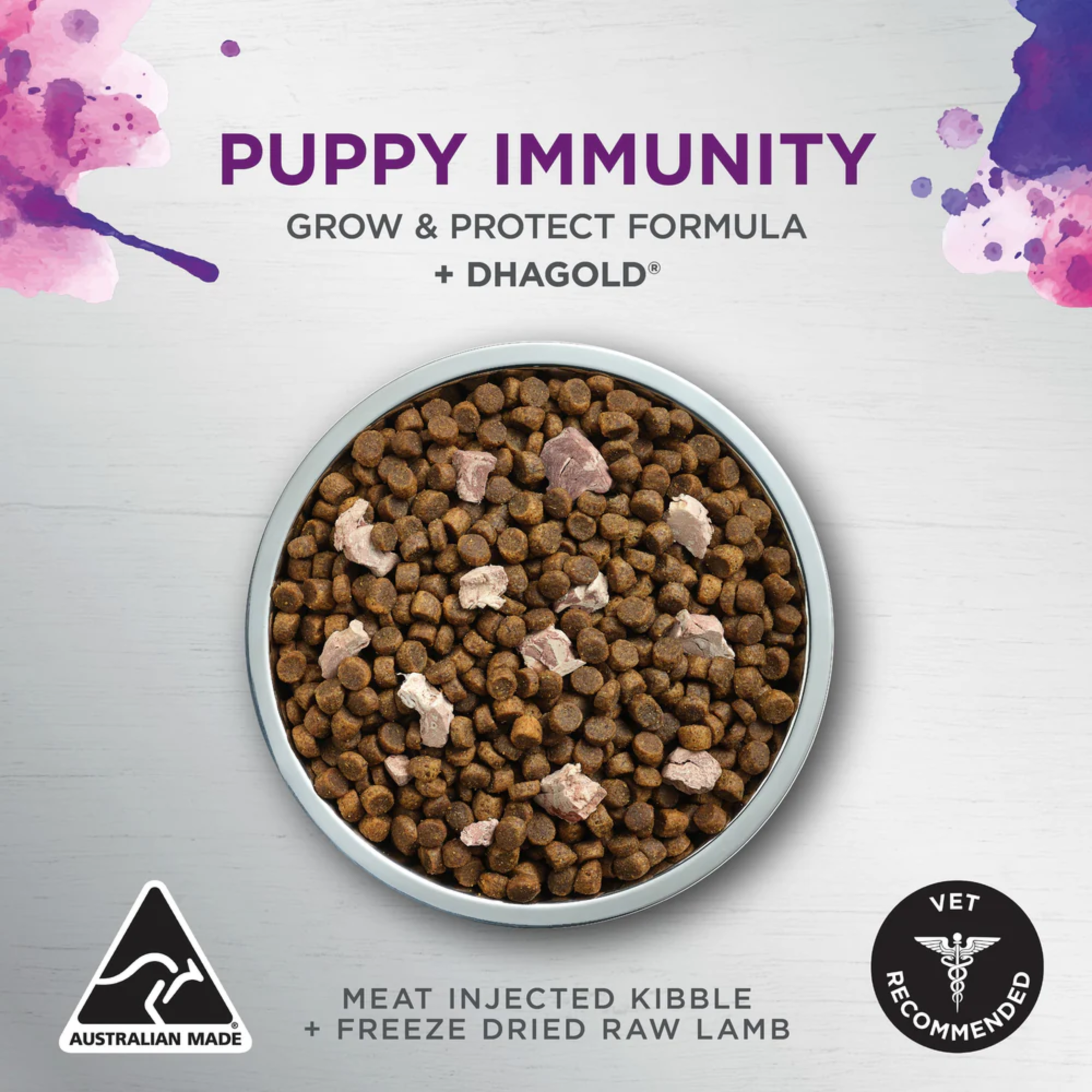 Ivory Coat Raw Health Immunity Chicken and Freeze Dried Lamb Dry Puppy Food