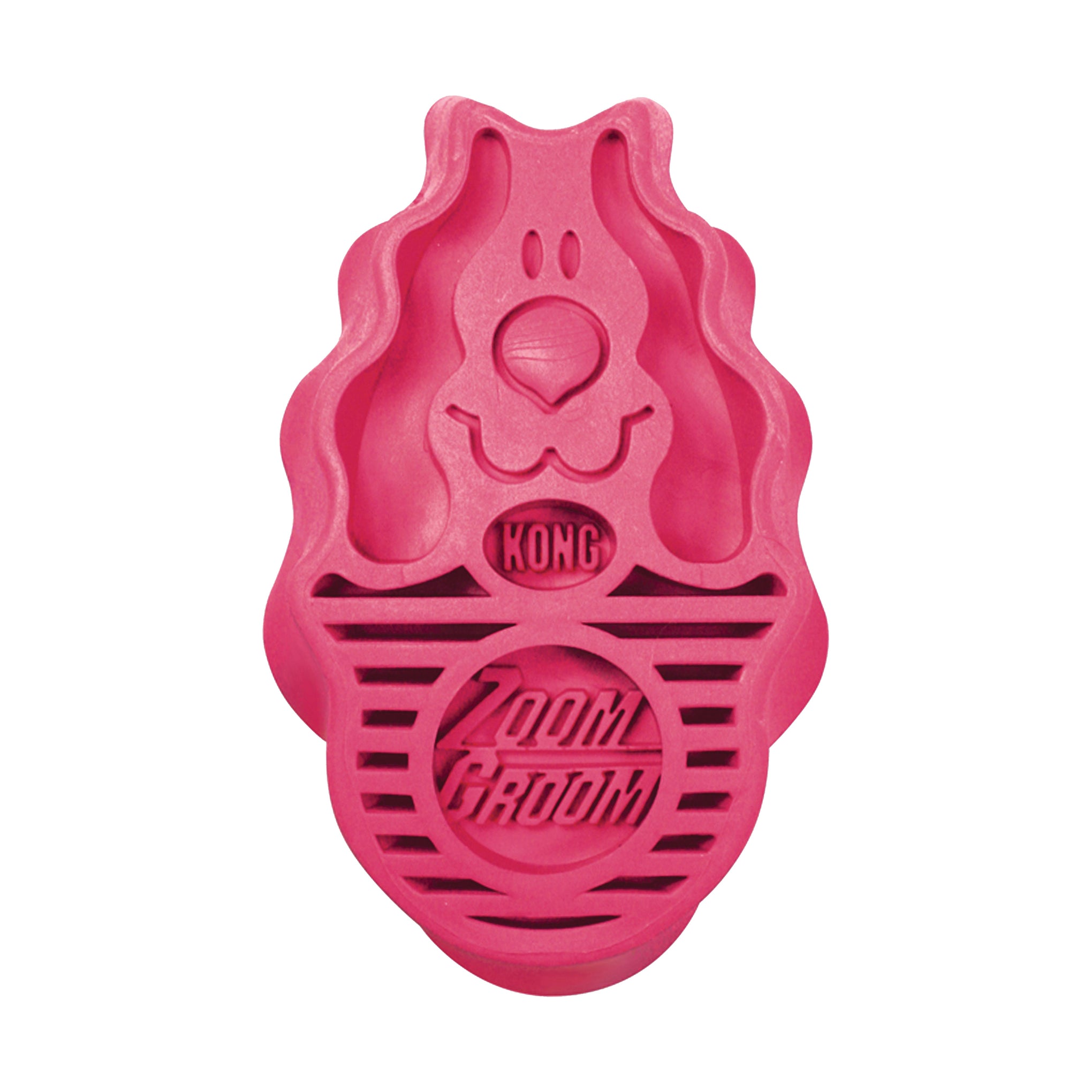 KONG ZoomGroom Dog Brush Raspberry