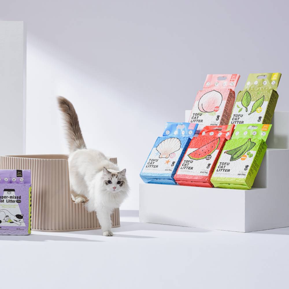 Michu Natural Clumping Cat Litter Watermelon 6L x 6