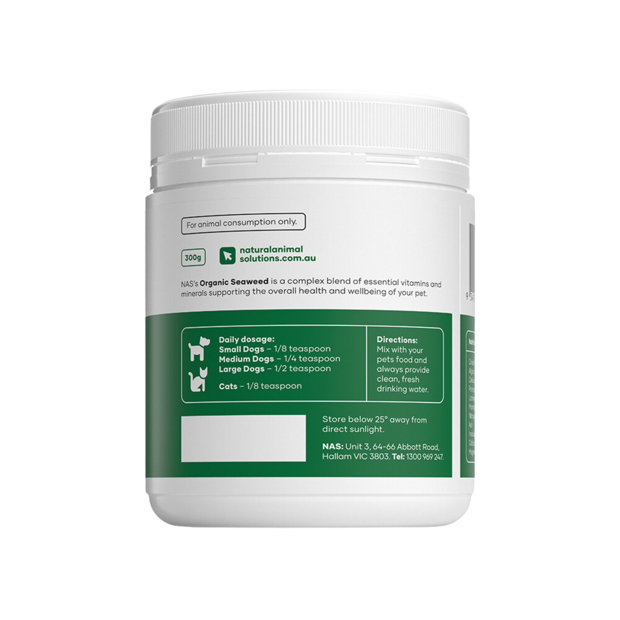 Natural Animal Solutions Organic Seaweed 300g x 2