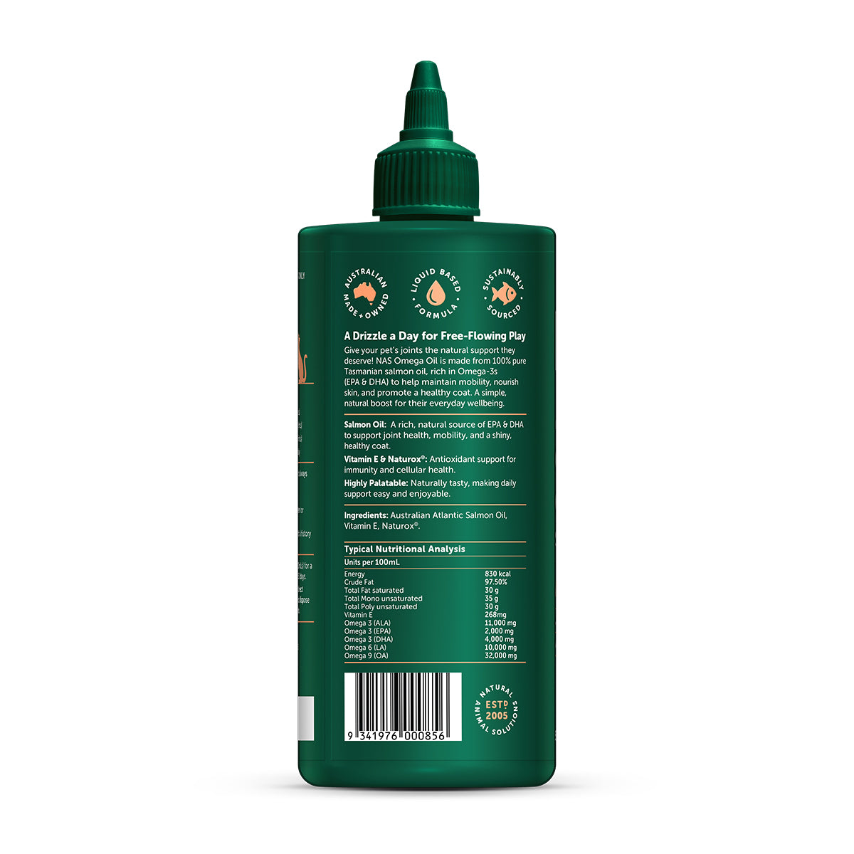 NAS Salmon Omega Oil for Dogs and Cats 500ml