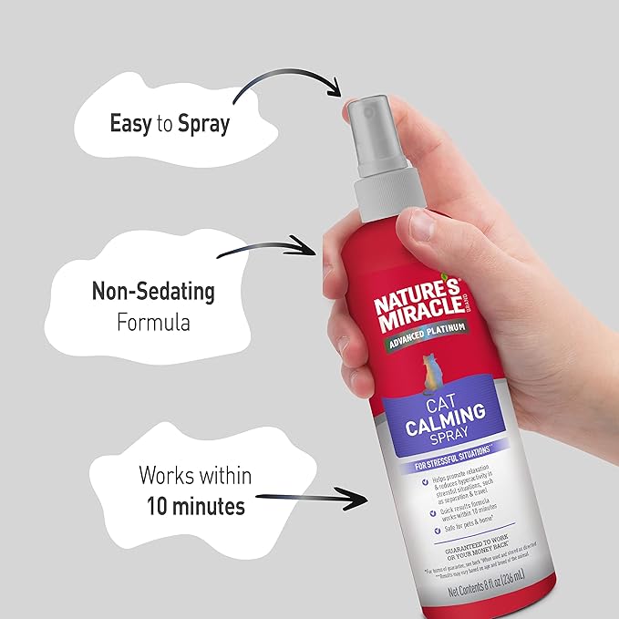Nature's Miracle Advanced Platinum Cat Calming Spray 236ml