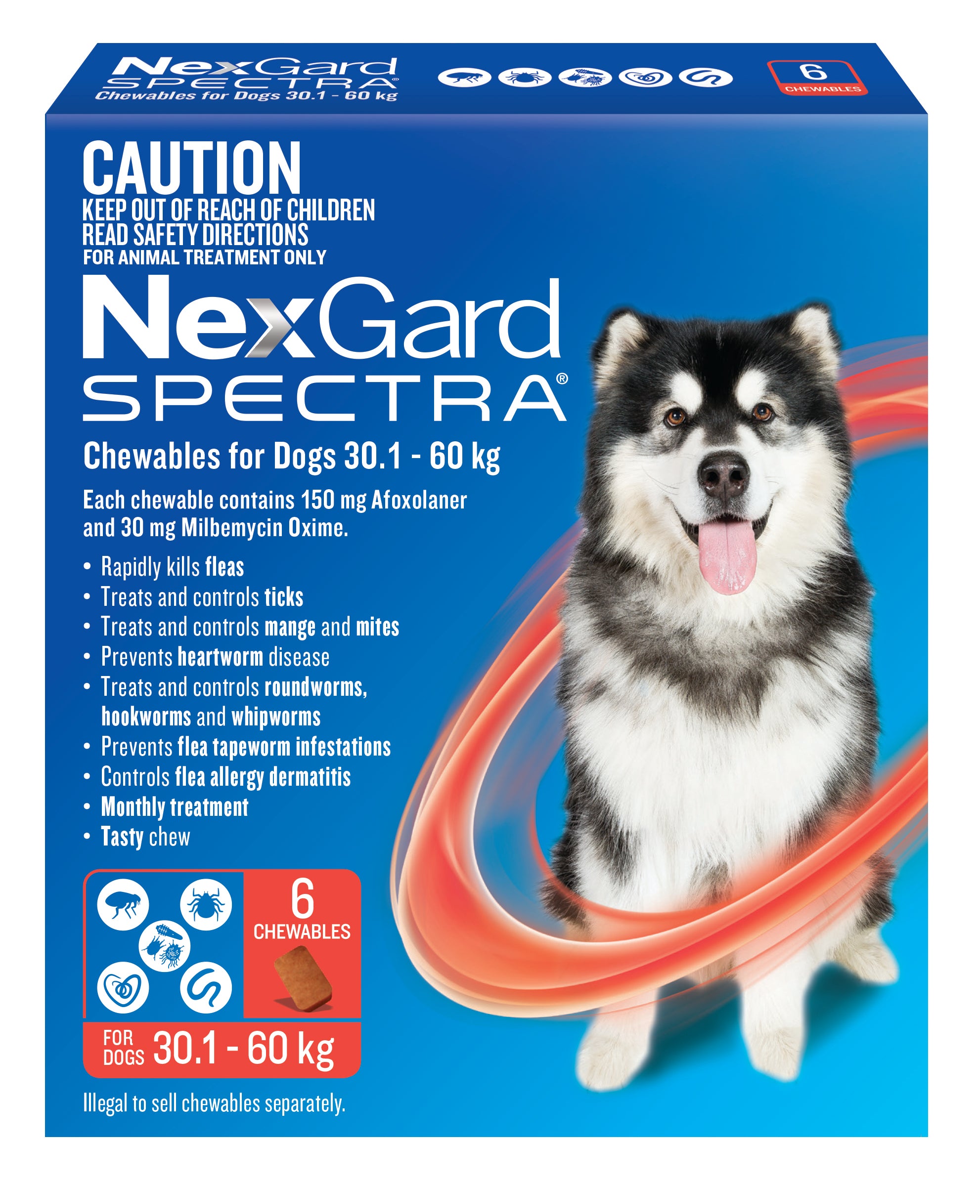 Nexgard Spectra Very Large Dog Chews 30.1 60kg