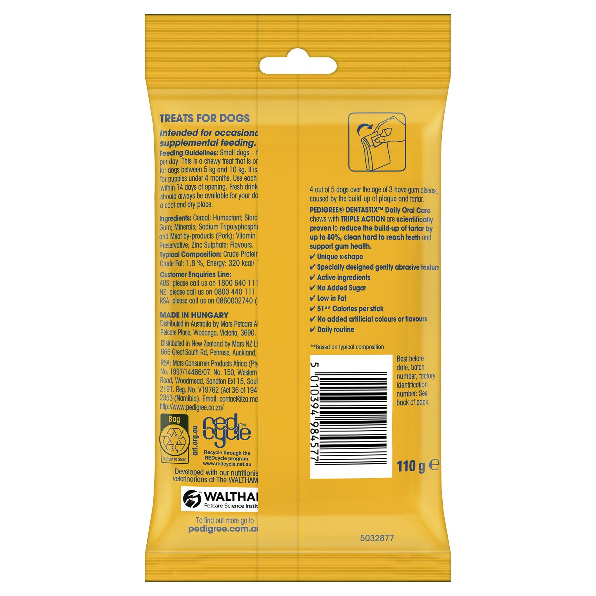 Pedigree Dentastix Dog Treat Small Breed