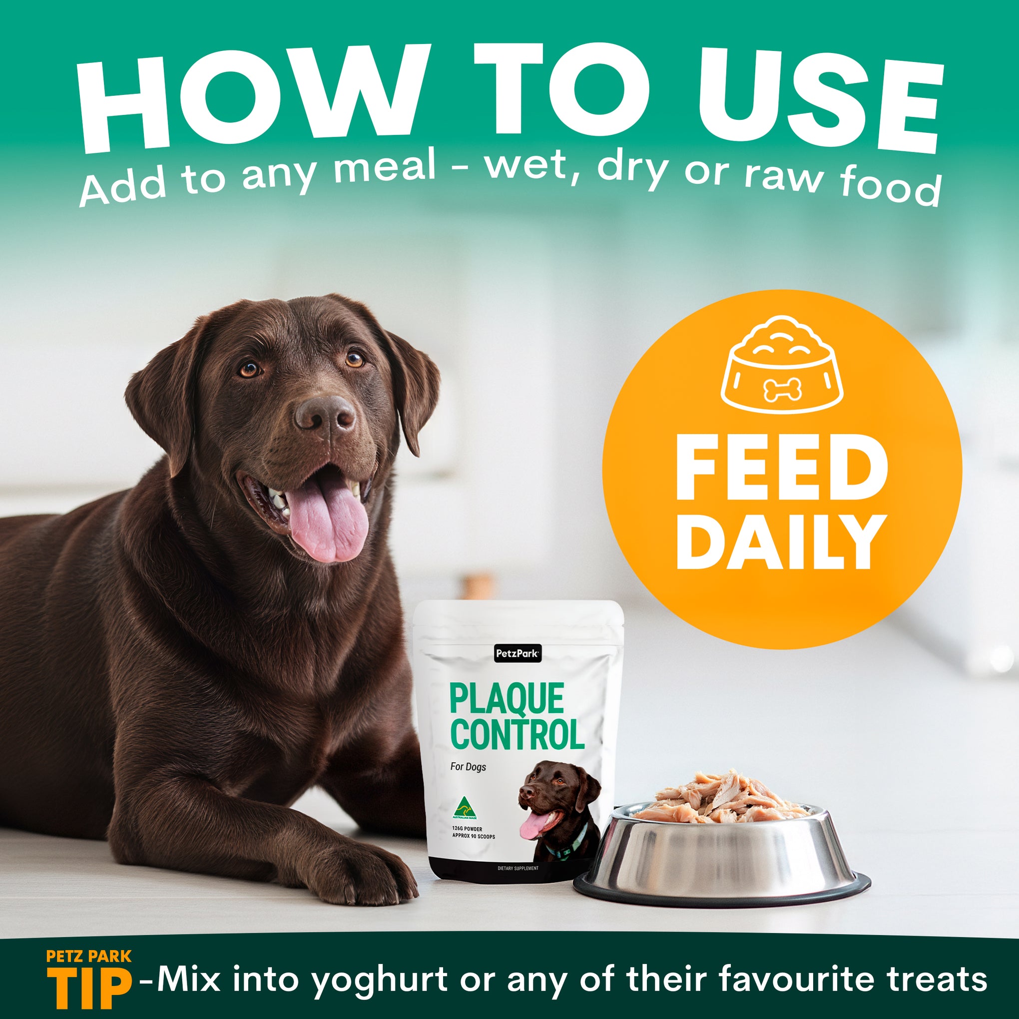 Petz Park Plaque Control for Dogs 126g