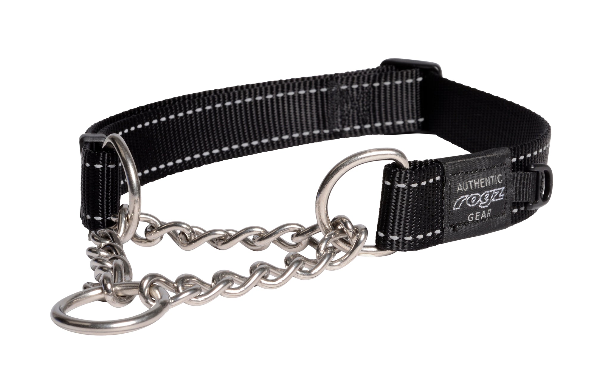 Rogz Control Obedience Dog Collar Black