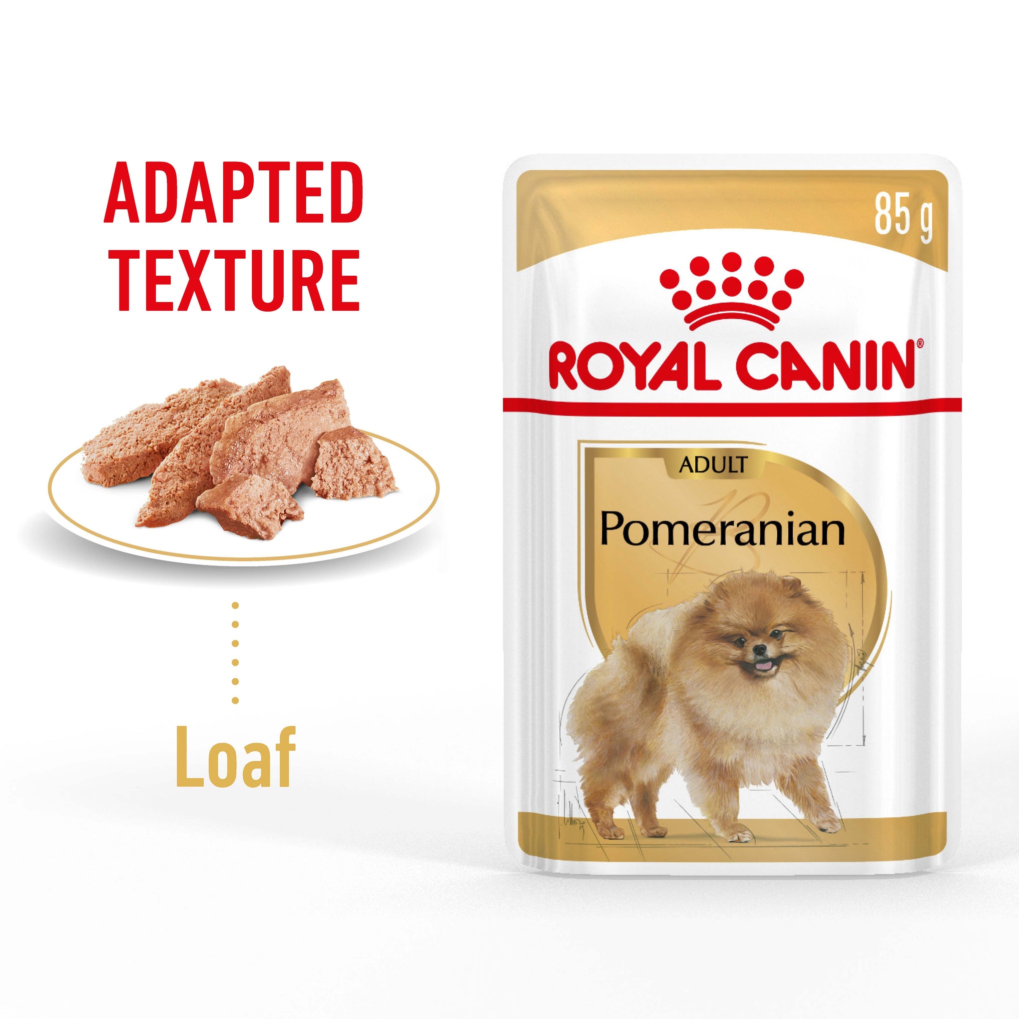 Royal Canin Dog Pomeranian Adult Wet Food Pouches 85g x 12