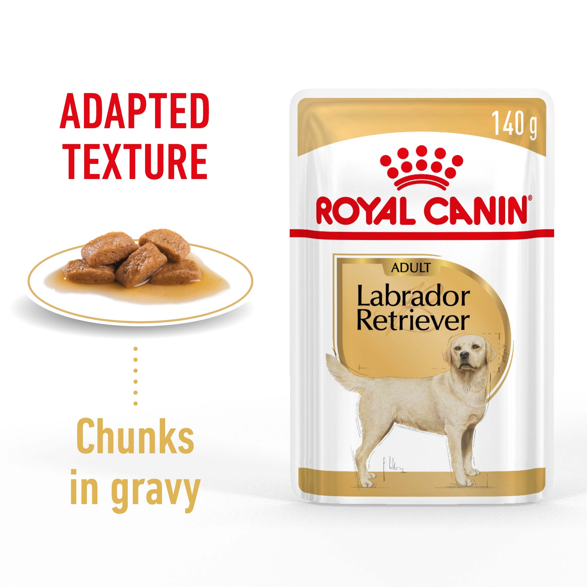 Royal Canin Labrador Retriever Wet Dog Food Pouches 140g x 10