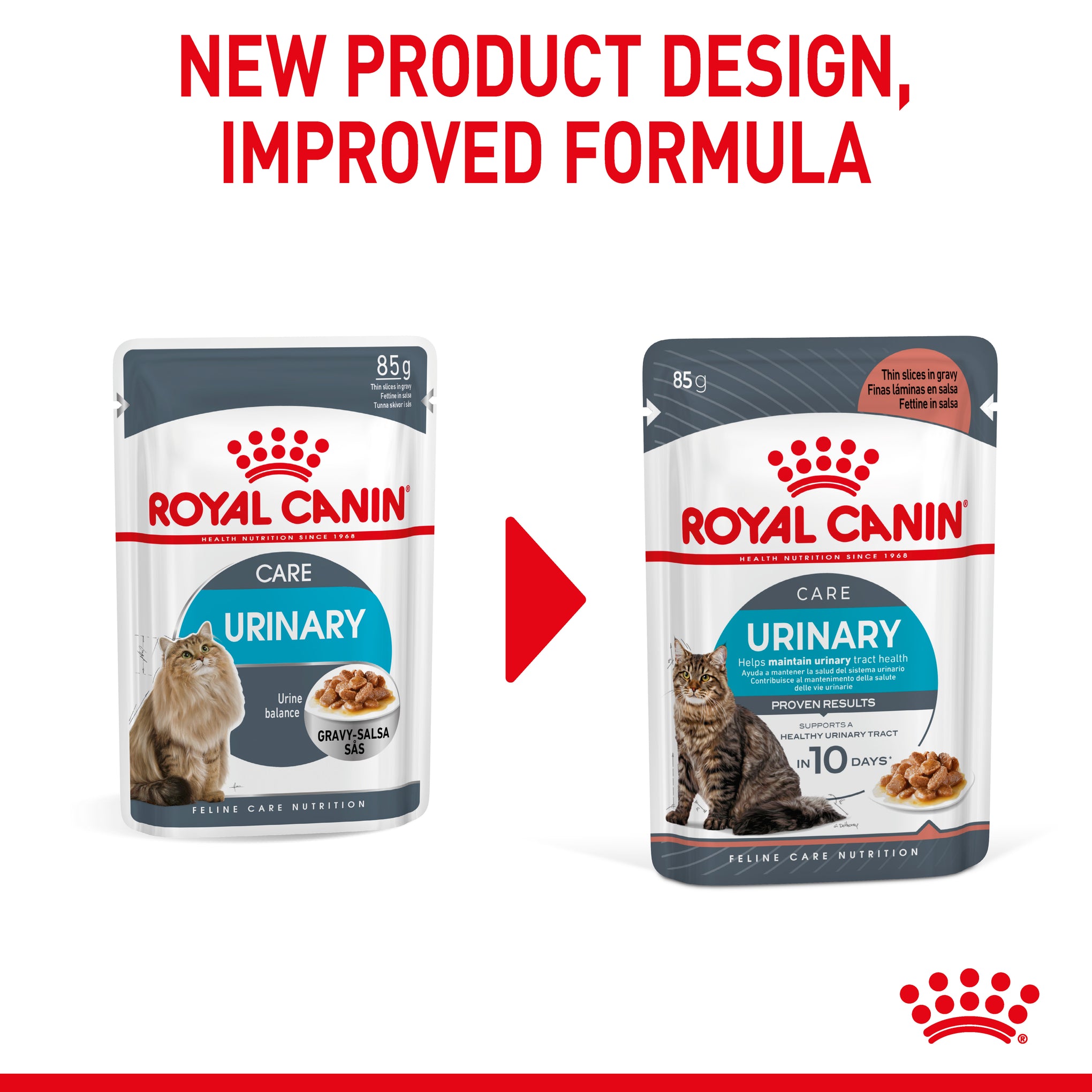 Royal Canin Urinary Care with Gravy Adult Wet Cat Food Pouches 85g x 12