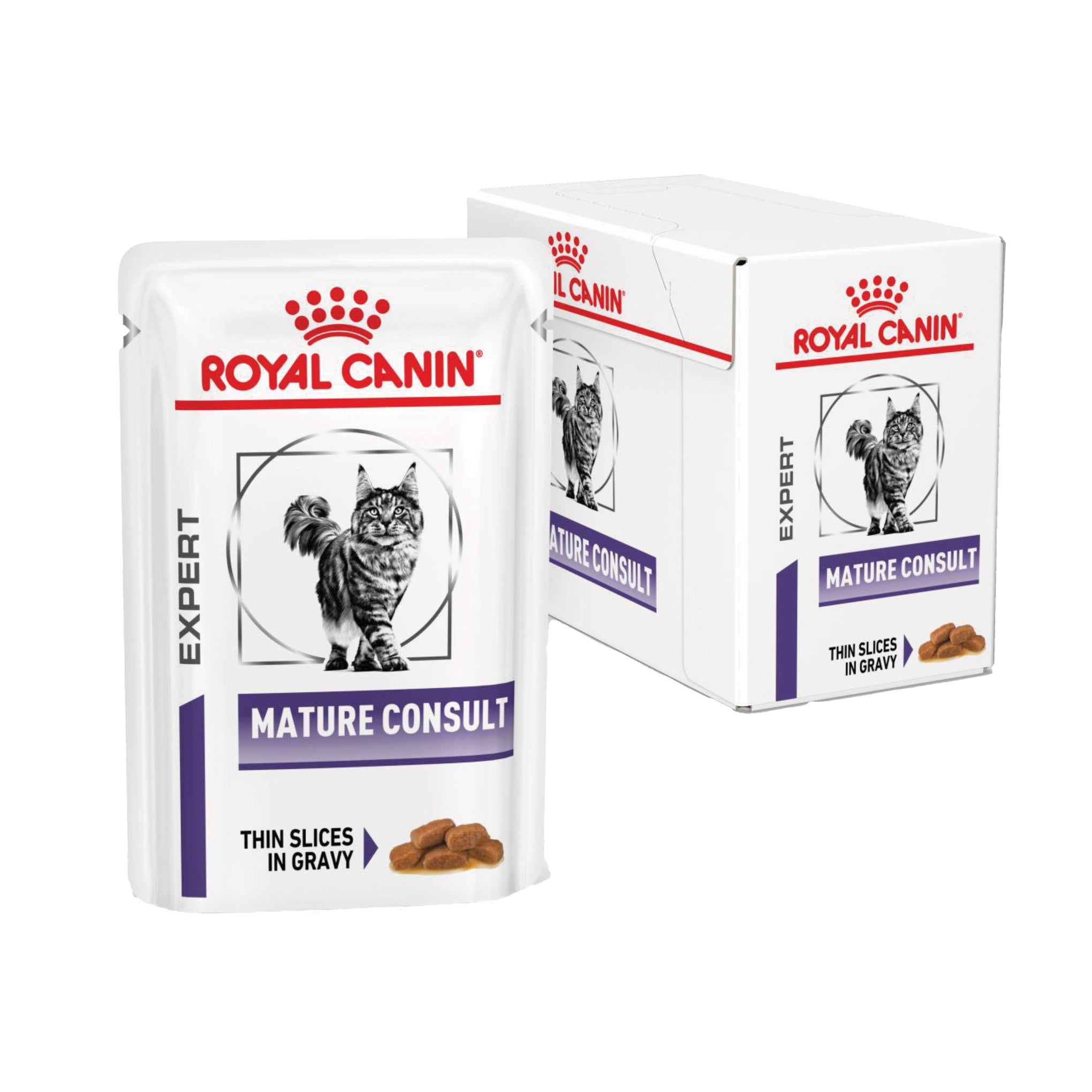 Royal Canin Veterinary Diet Mature Consult Wet Cat Food 85g x 12