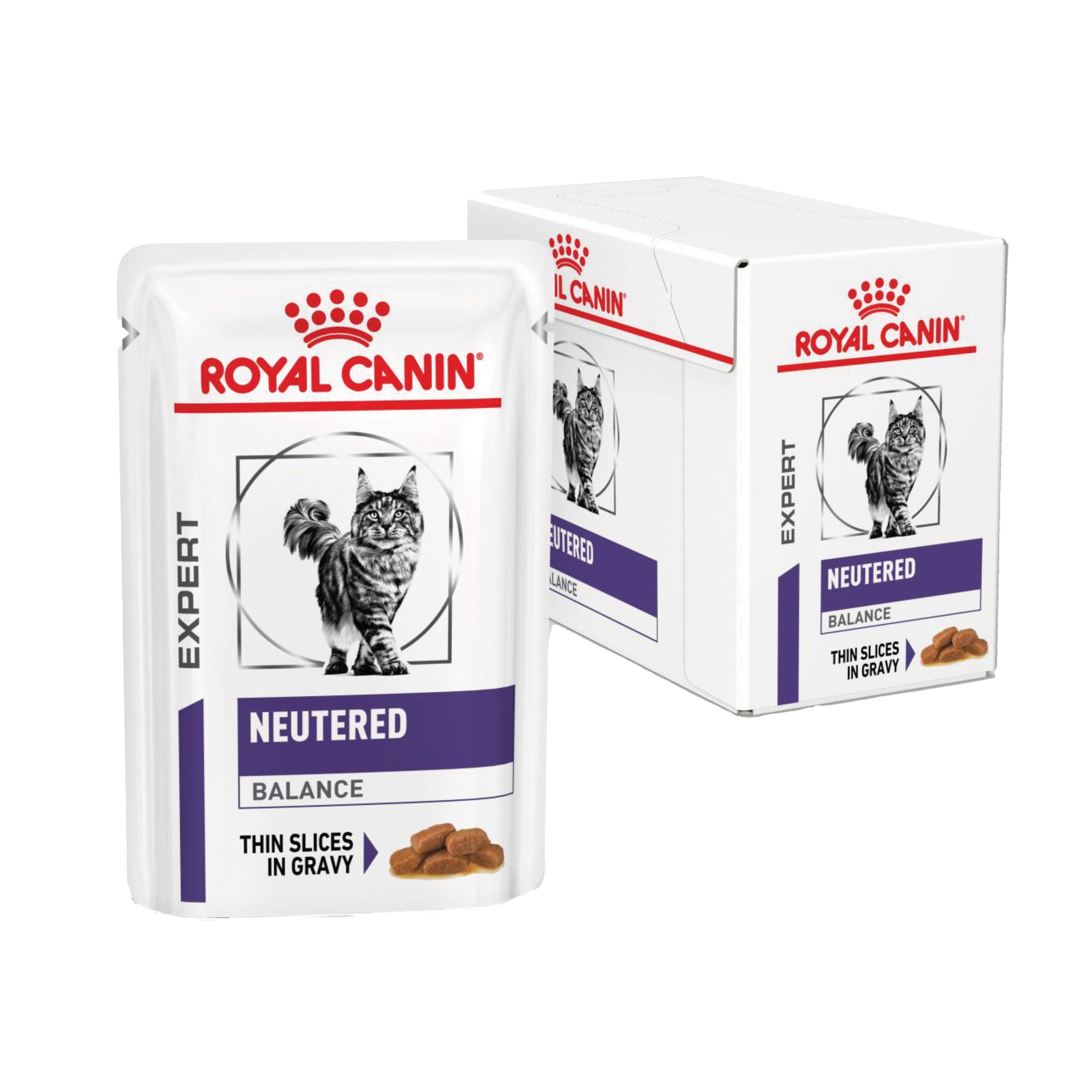 Royal Canin Veterinary Diet Neutered Balance Adult Wet Cat Food Pouches 85g x 12