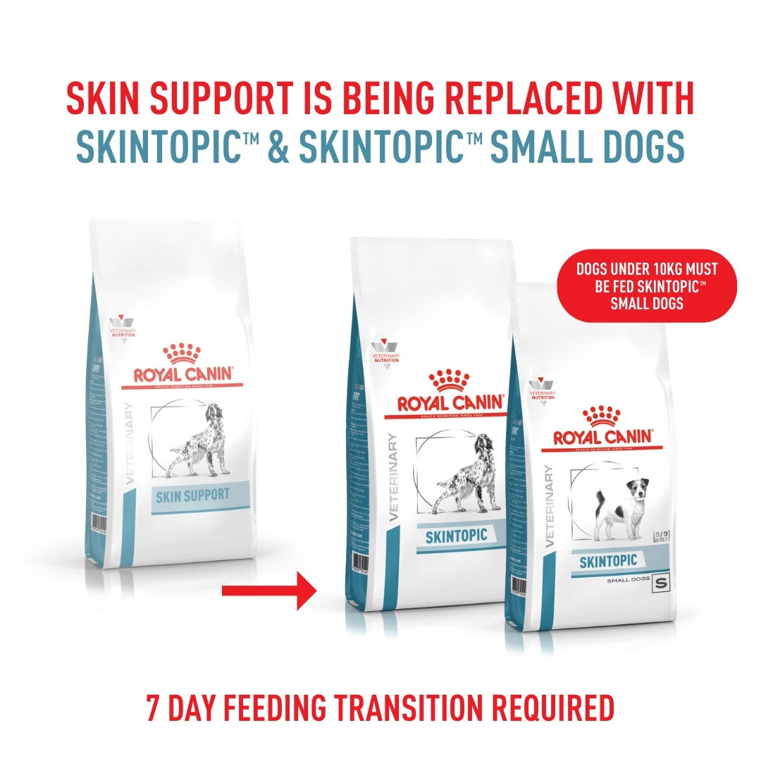Royal Canin Veterinary Diet Skintopic Adult Dry Small Dog Food 4kg