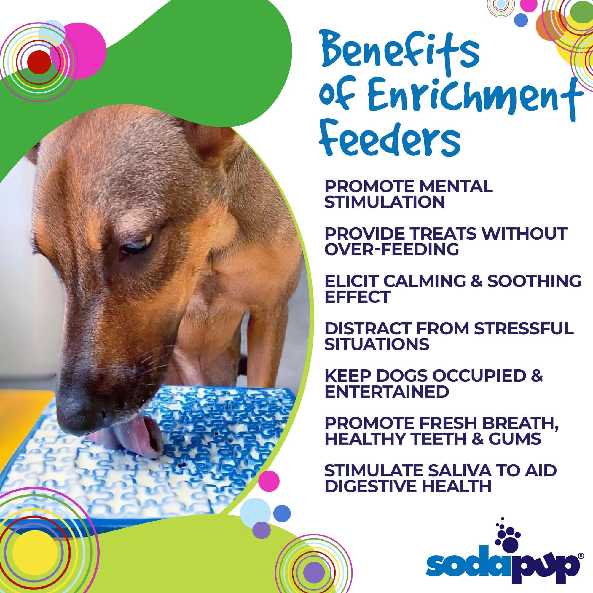 SodaPup Jigsaw eMat Dog Lick Mat