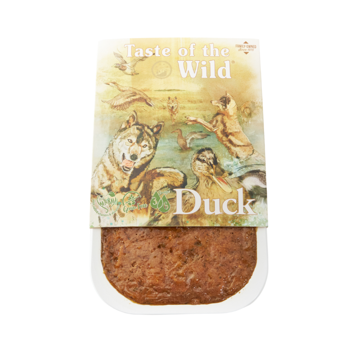 Taste of the Wild Duck and Chicken with Fruit and Vegetable Wet Dog Food Tray 390g x 7