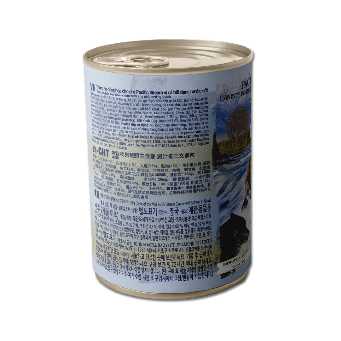 Taste of the Wild Pacific Stream Salmon Wet Dog Food Can 390g x 12