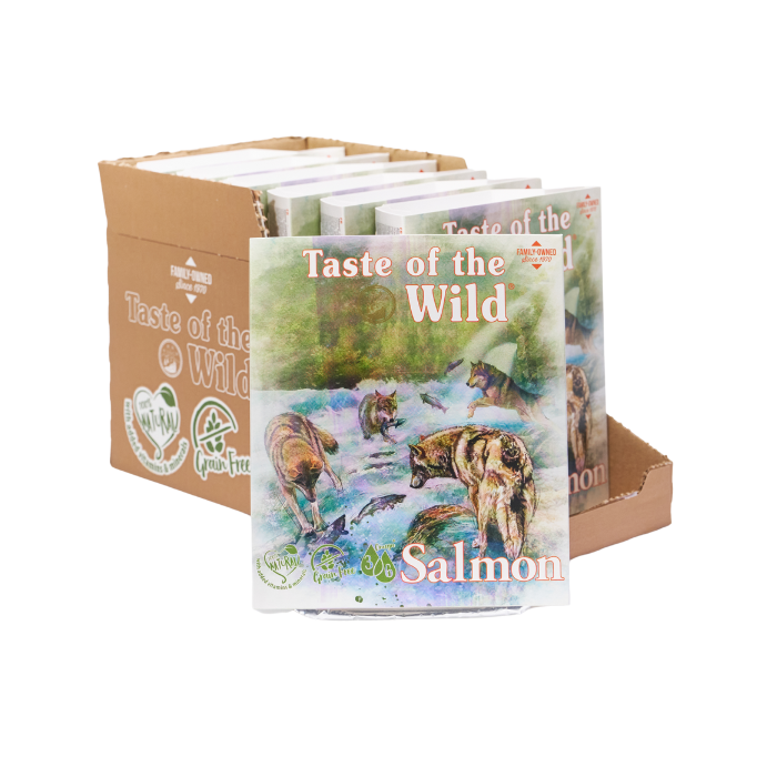 Taste of the Wild Salmon and Herring with Fruit and Vegetables Wet Dog Food Tray 390g x 7