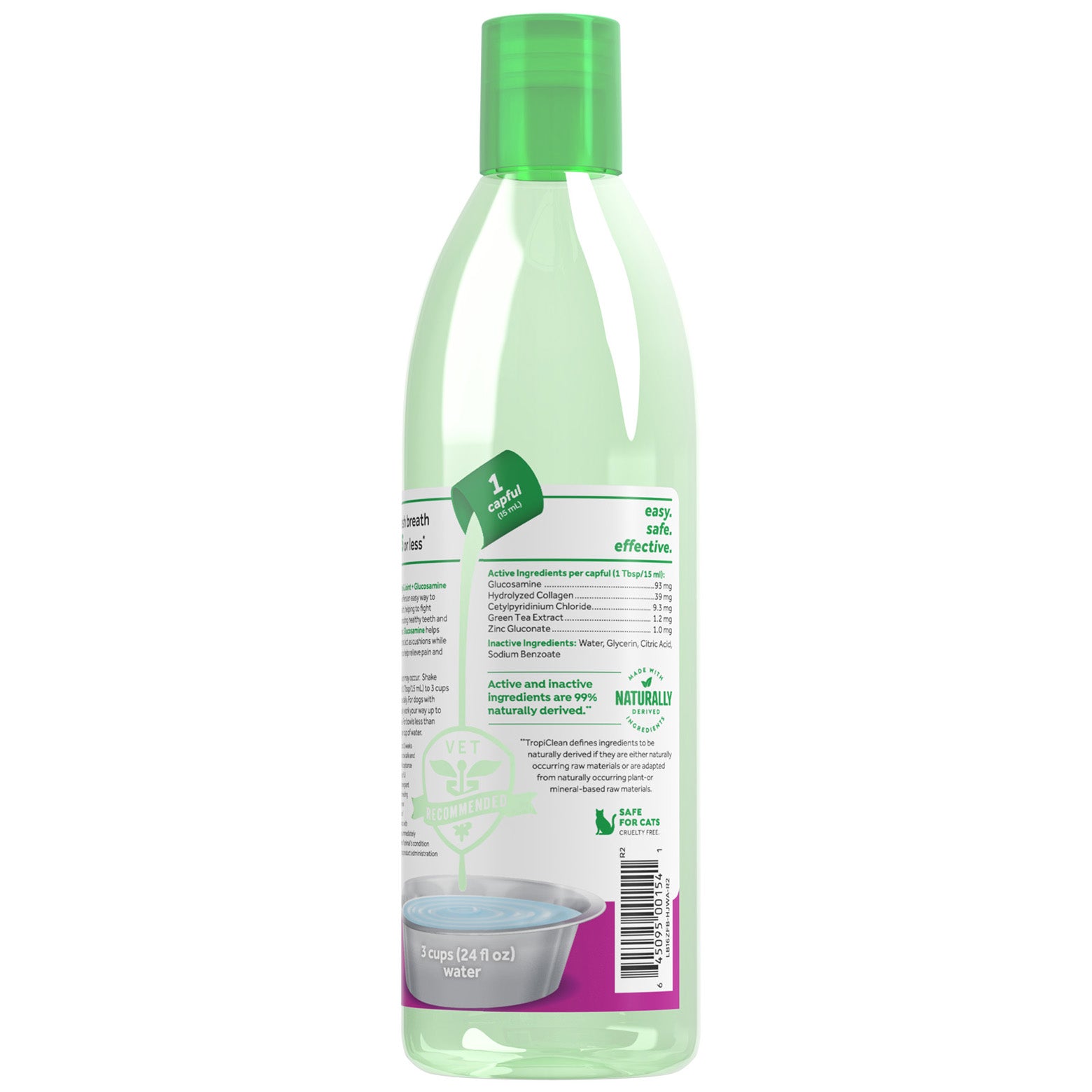 TropiClean Fresh Breath Dental Water Additive plus Hip & Joint Support 473ml