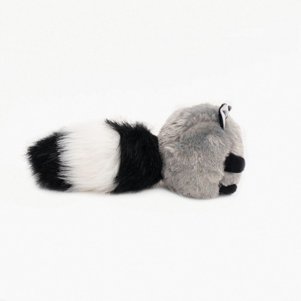ZippyPaws Bushy Throw Raccoon Dog Toy