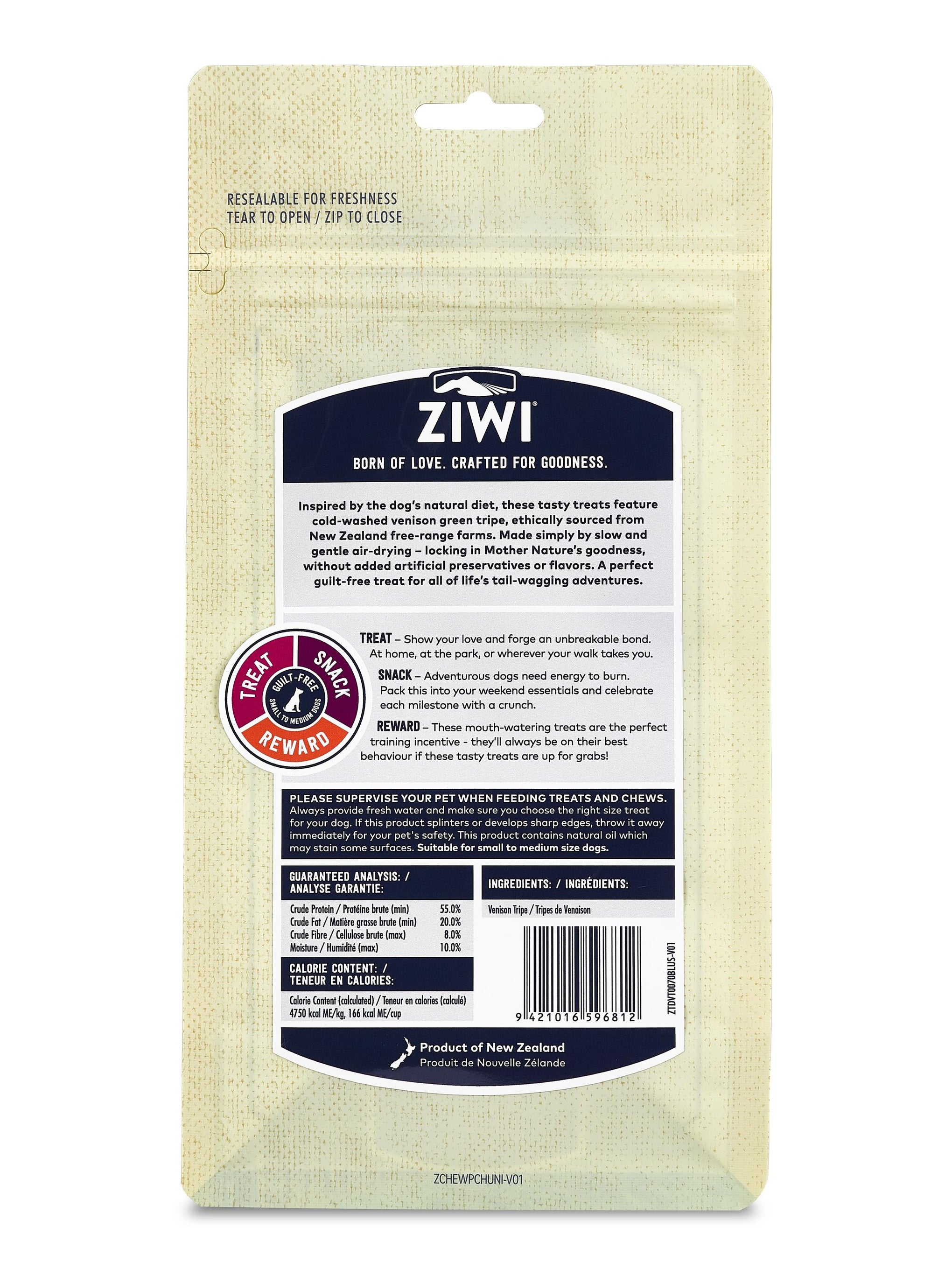 Ziwi Peak Venison Green Tripe Oral Dog Chew