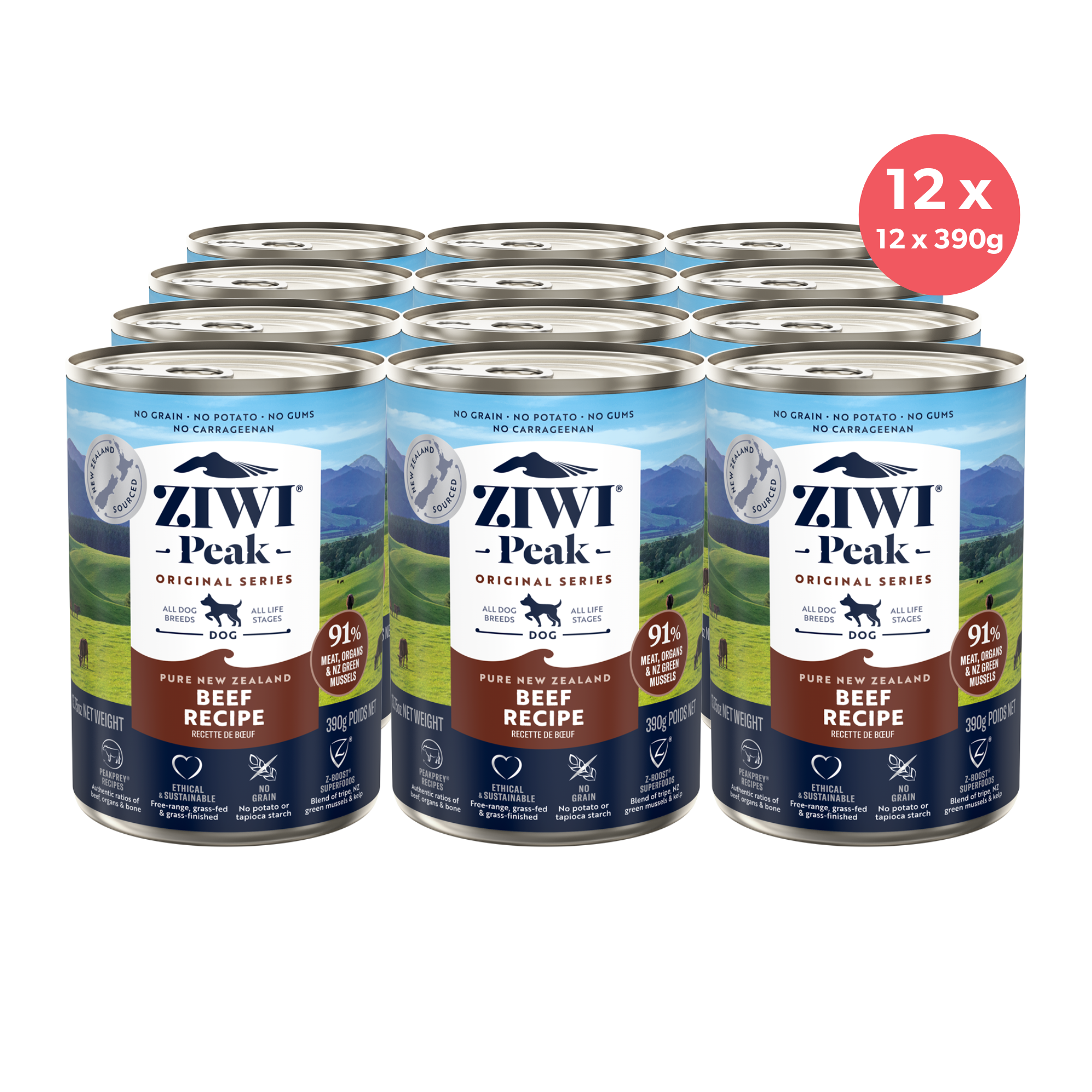 Ziwi Peak Dog Can Food Beef