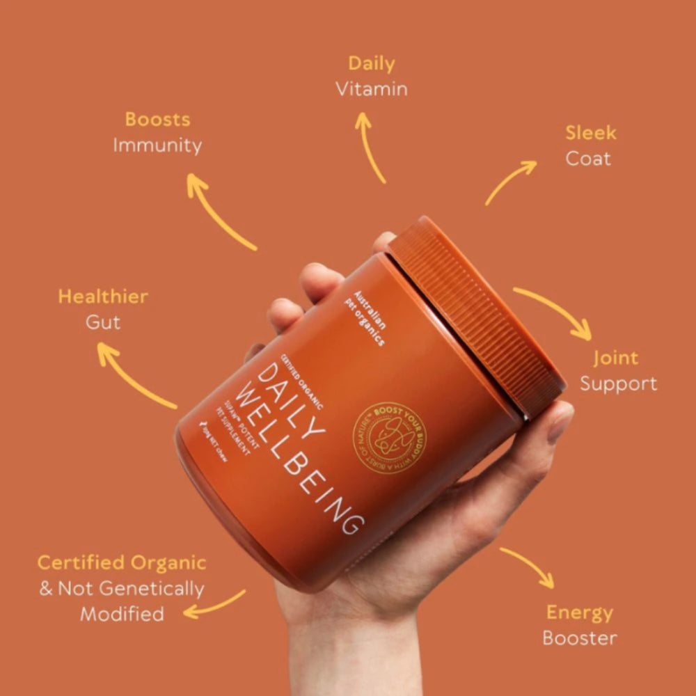 Australian Pet Organics Daily Wellbeing Vitamin Chew Dog Supplement 250g