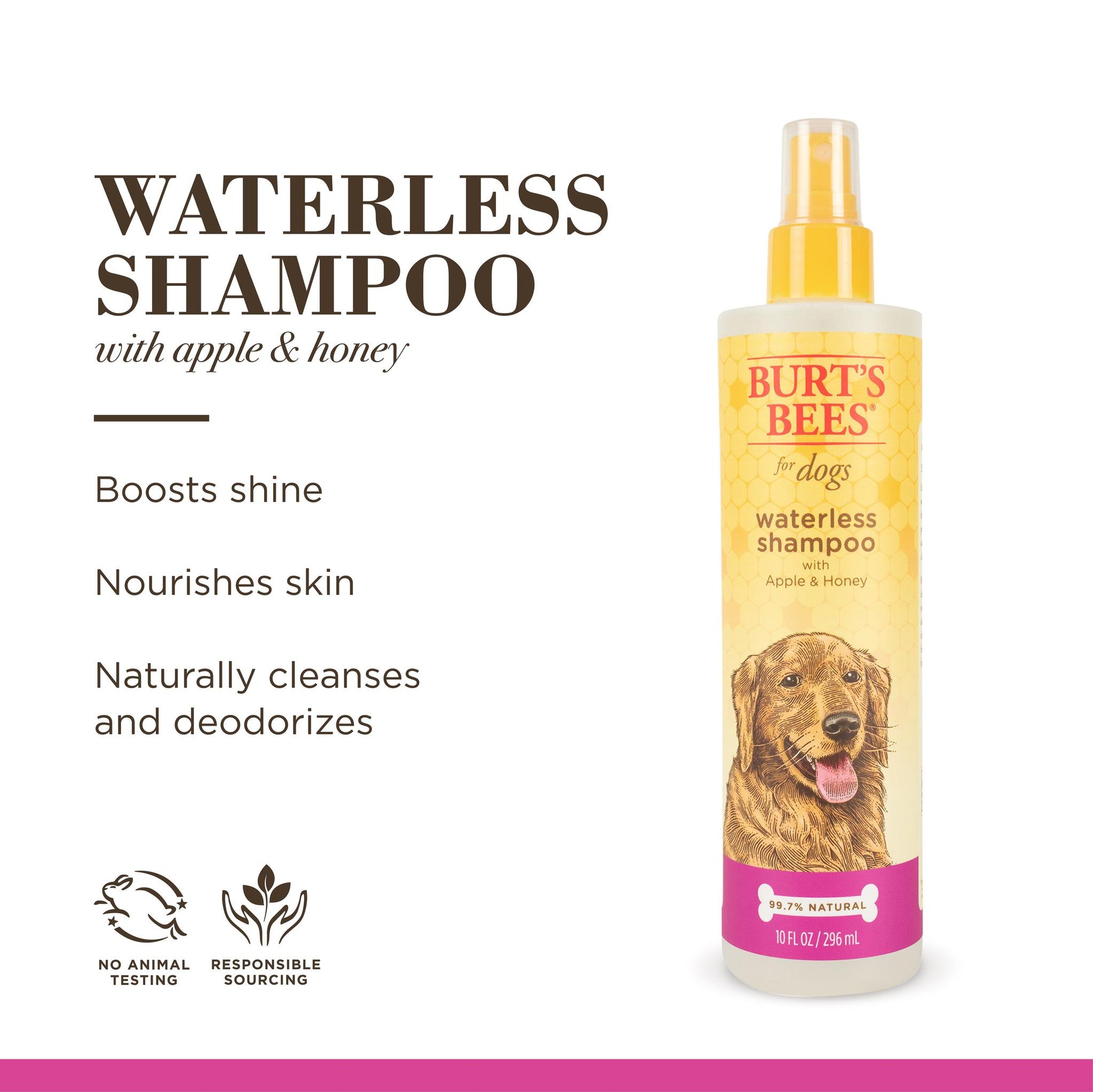 Burt's Bees Waterless Dog Shampoo Spray 295ml