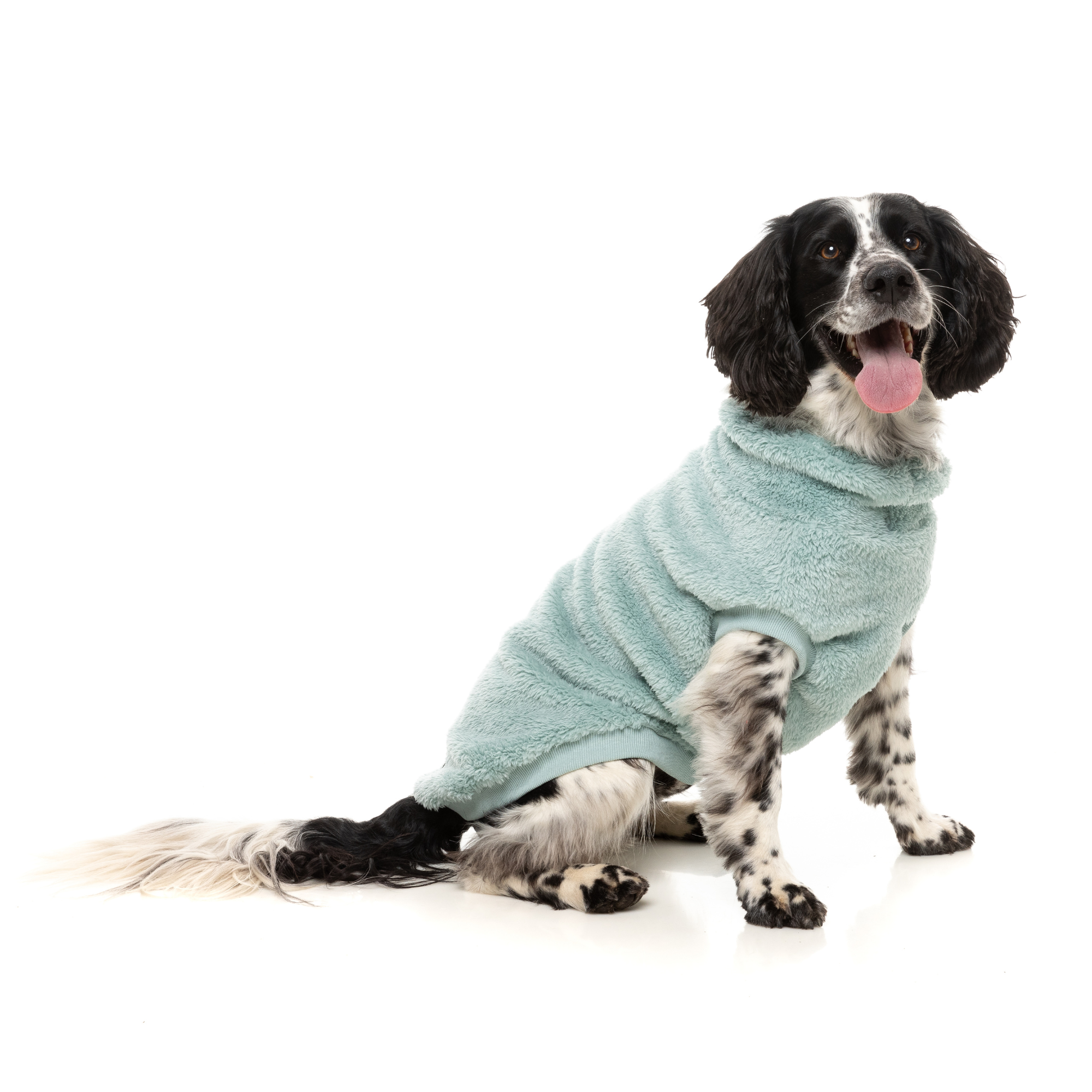 FuzzYard Turtle Teddy Dog Sweater Arctic Blue