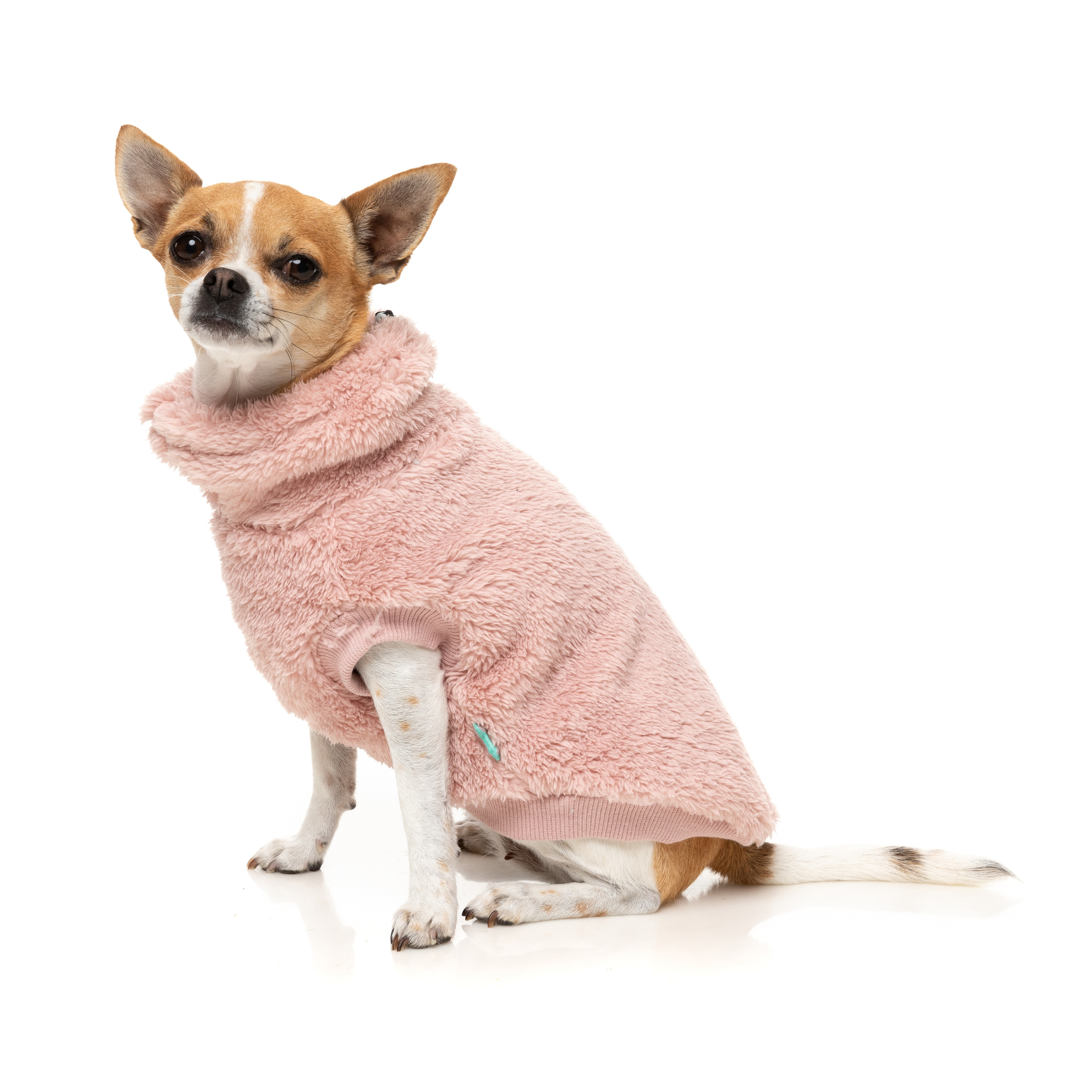 FuzzYard Turtle Teddy Dog Sweater Blossom Pink