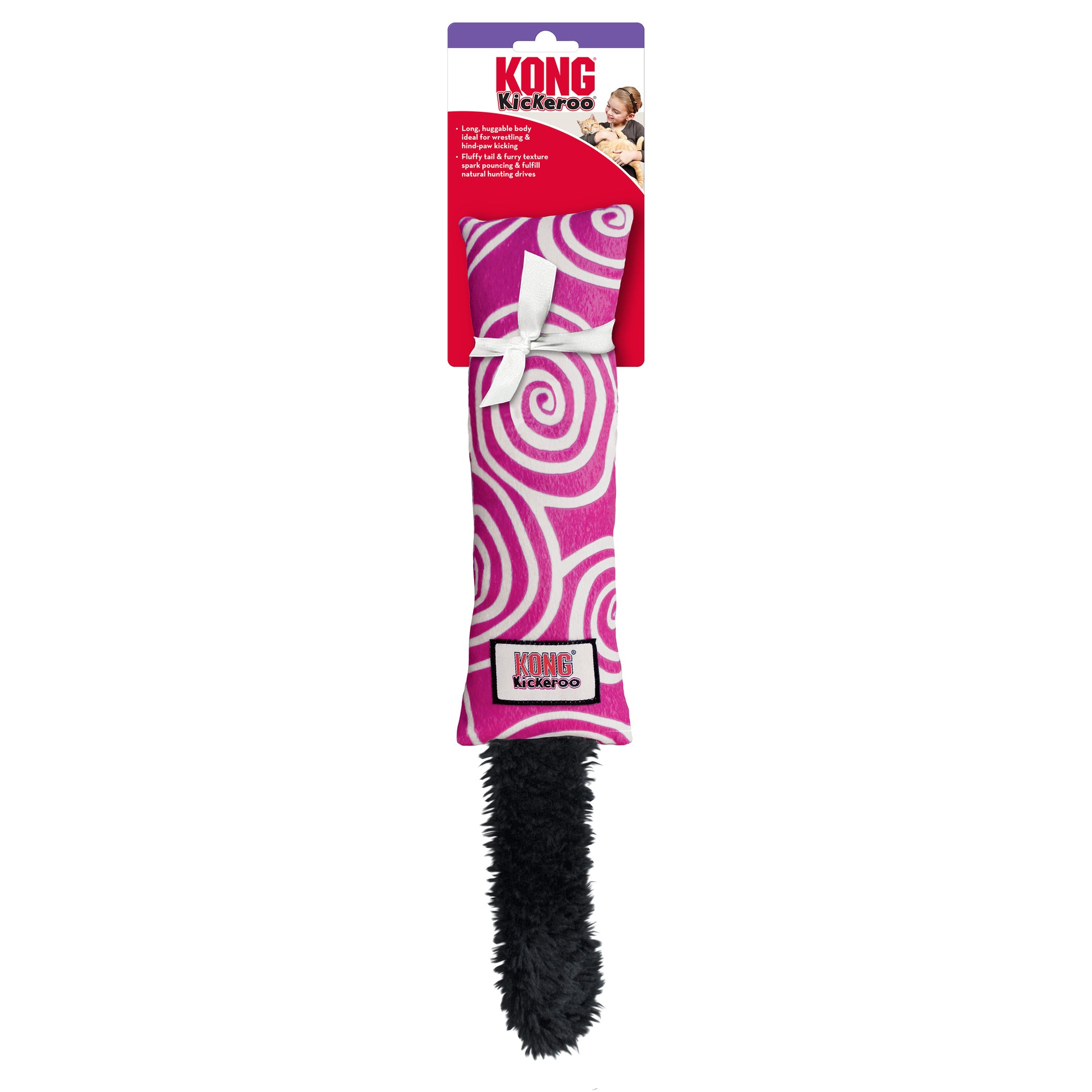 KONG Kickeroo Swirl Pattern Cat Toy